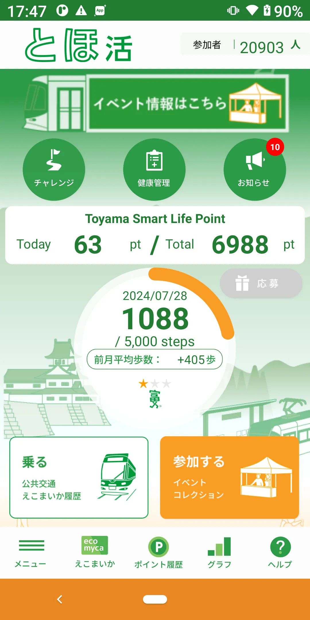 TOHOKATSU:Smart Walk in Toyama | Indus Appstore | Screenshot