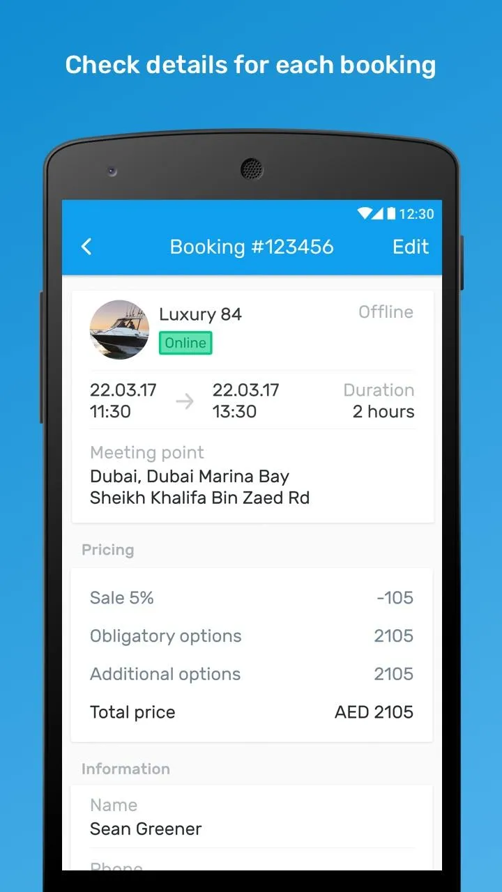 CharterClick | Indus Appstore | Screenshot