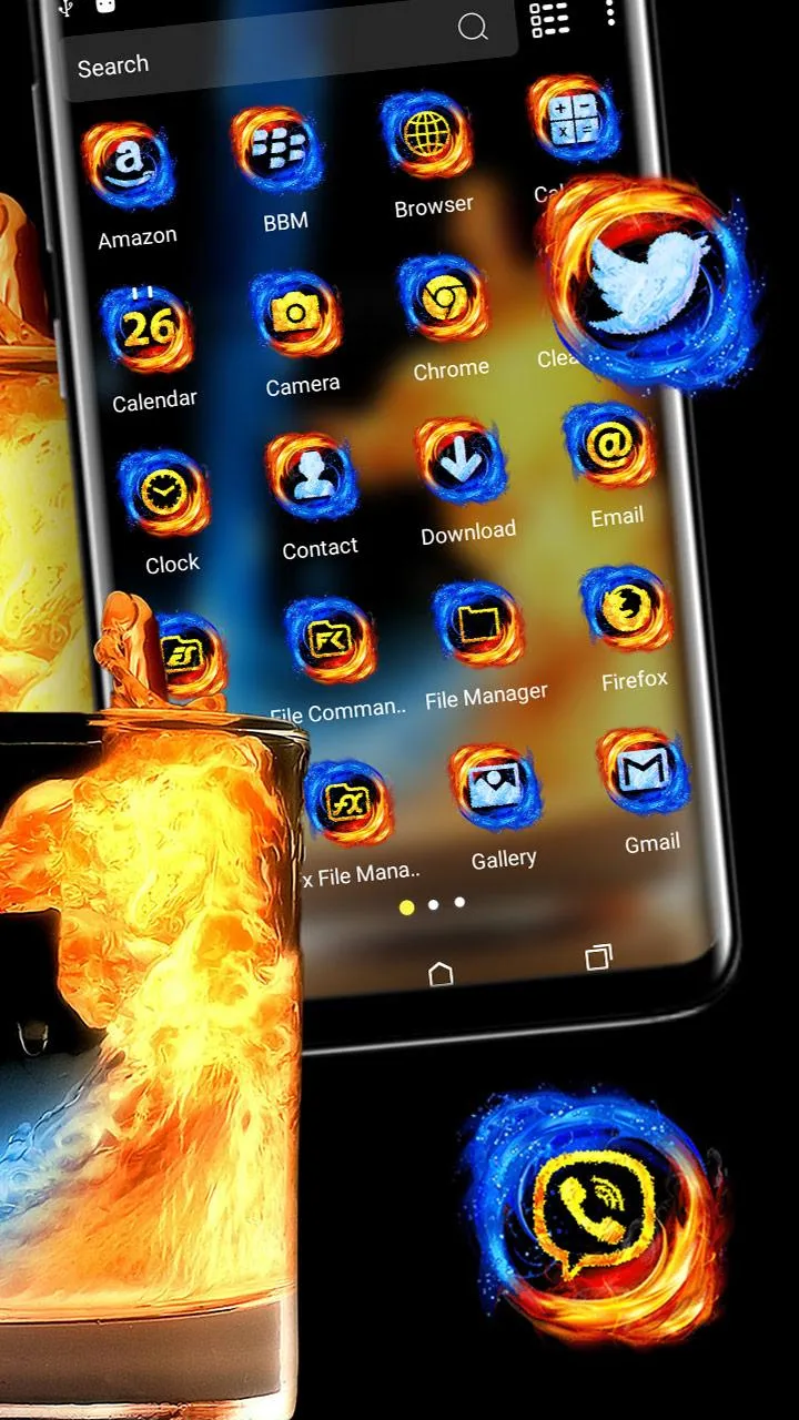 Fire & Ice Theme Launcher | Indus Appstore | Screenshot