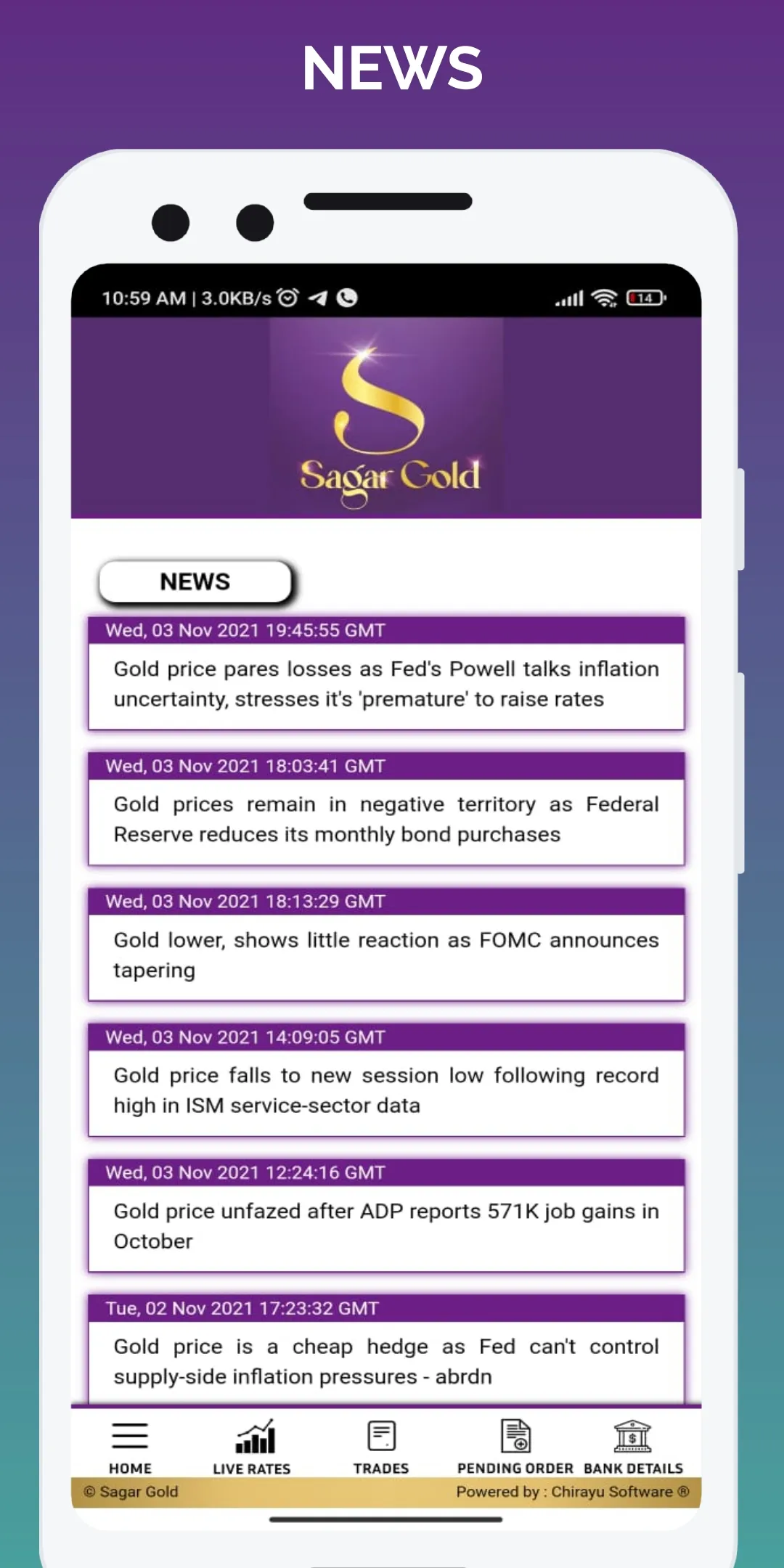 Sagar Gold | Indus Appstore | Screenshot