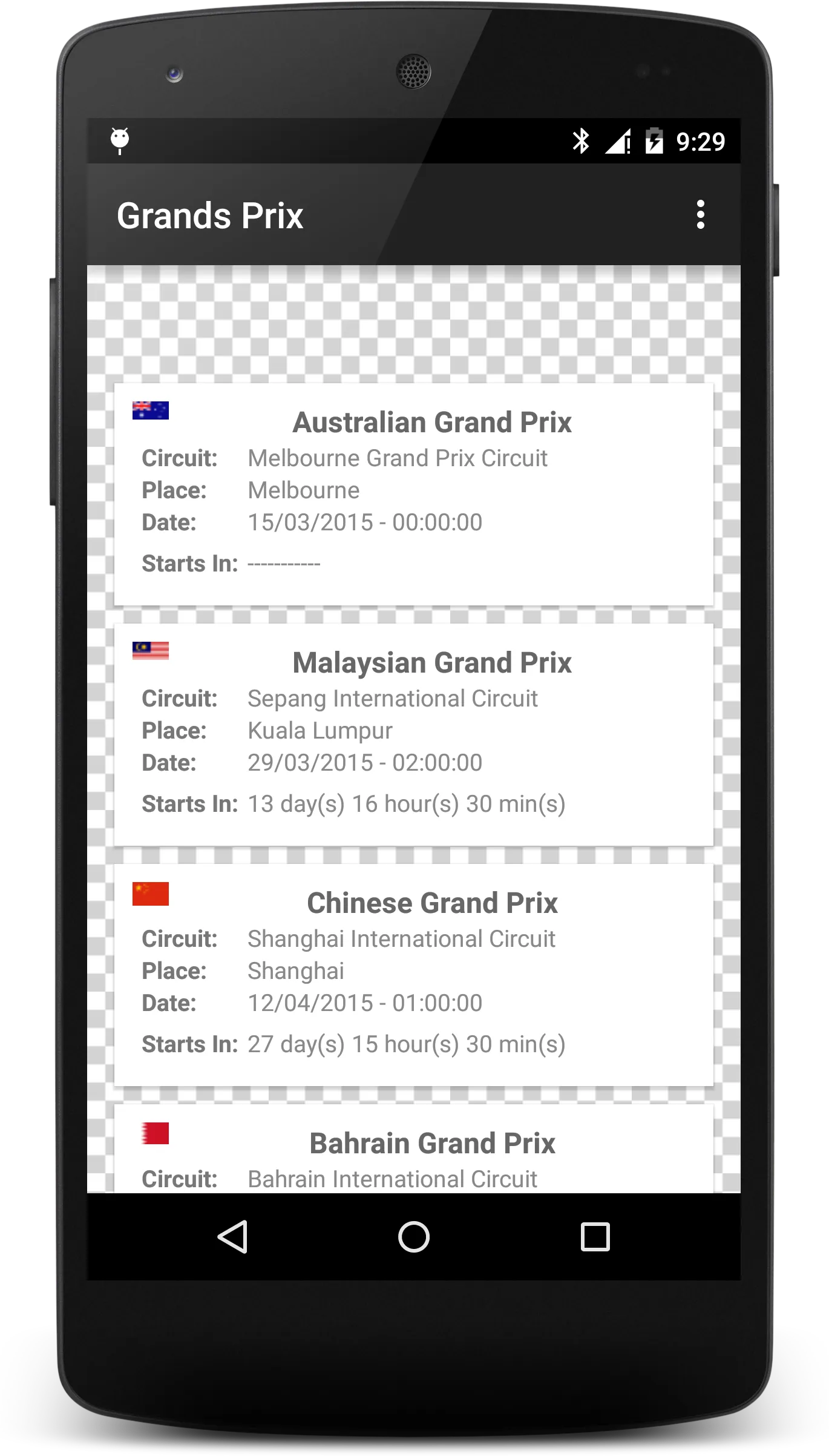 Formula Race Calendar 2024 | Indus Appstore | Screenshot