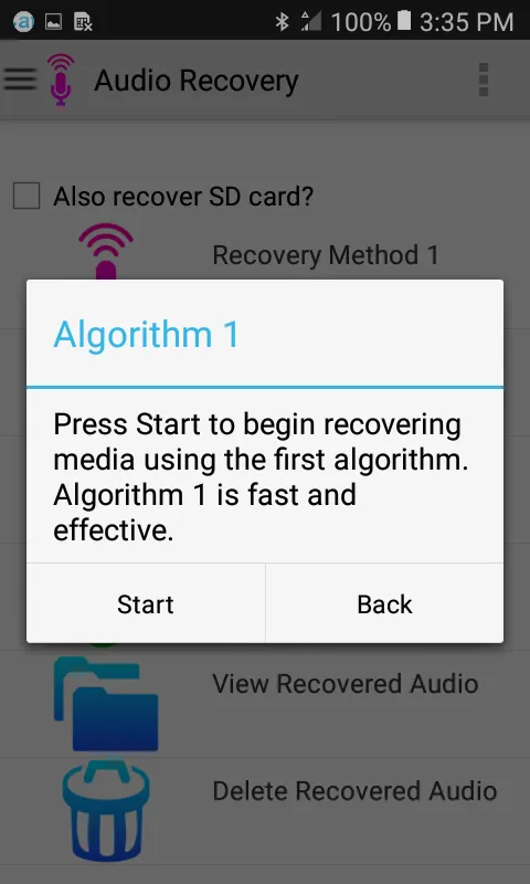 Audio Recovery | Indus Appstore | Screenshot