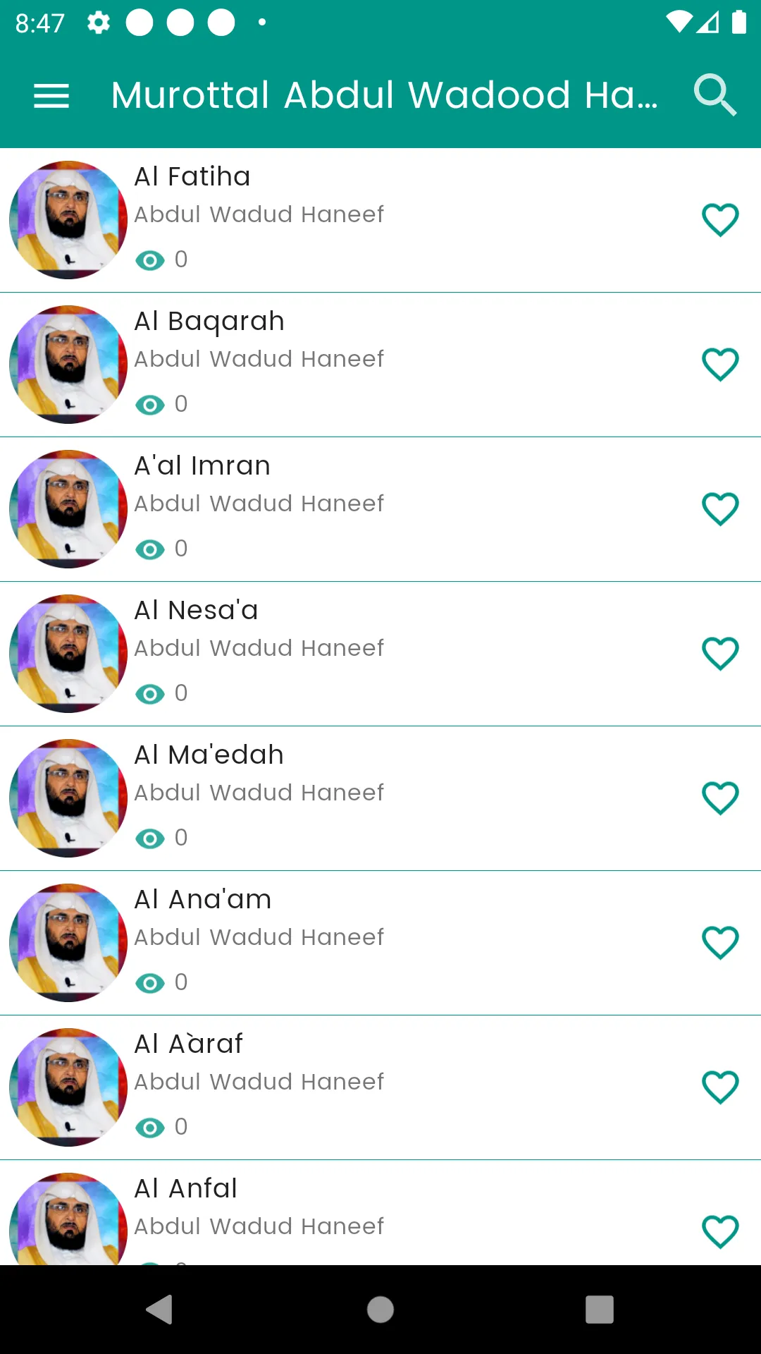 Murottal Abdul Wadood Haneef | Indus Appstore | Screenshot