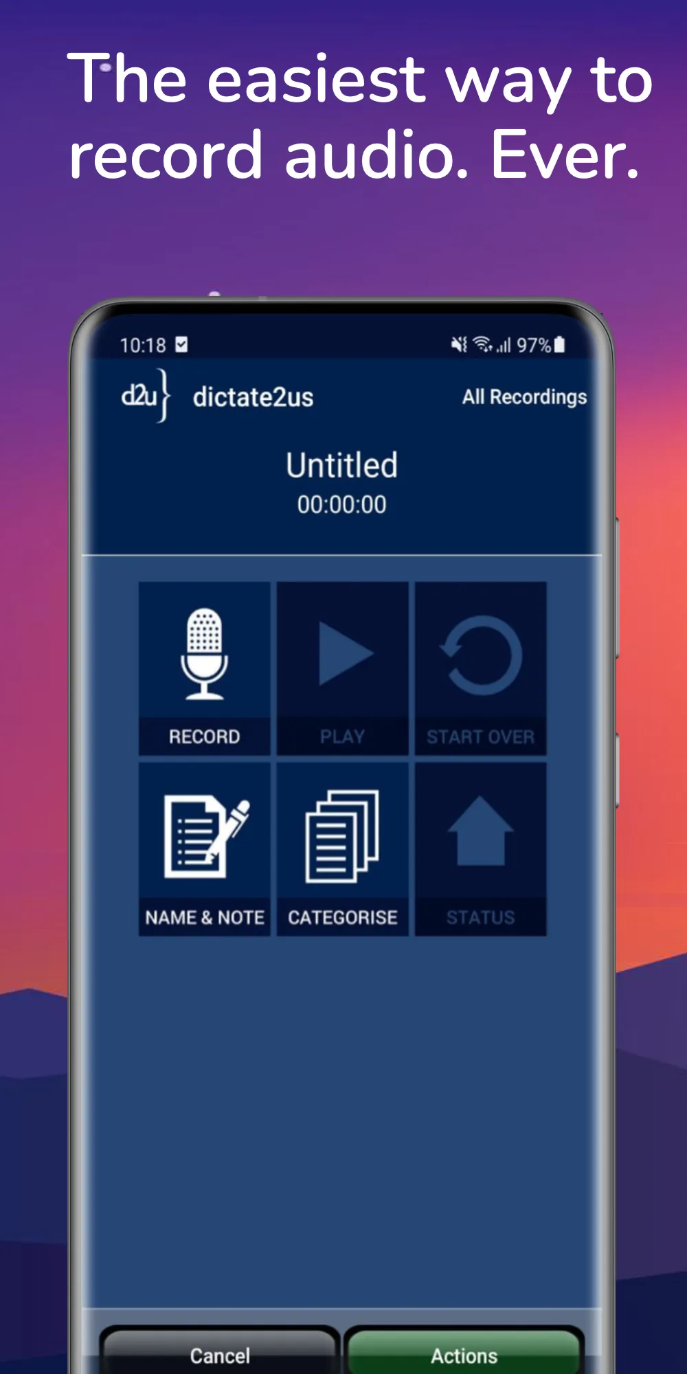 dictate2us Record & Transcribe | Indus Appstore | Screenshot