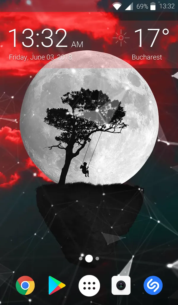 Moon Live Wallpaper Theme | Indus Appstore | Screenshot