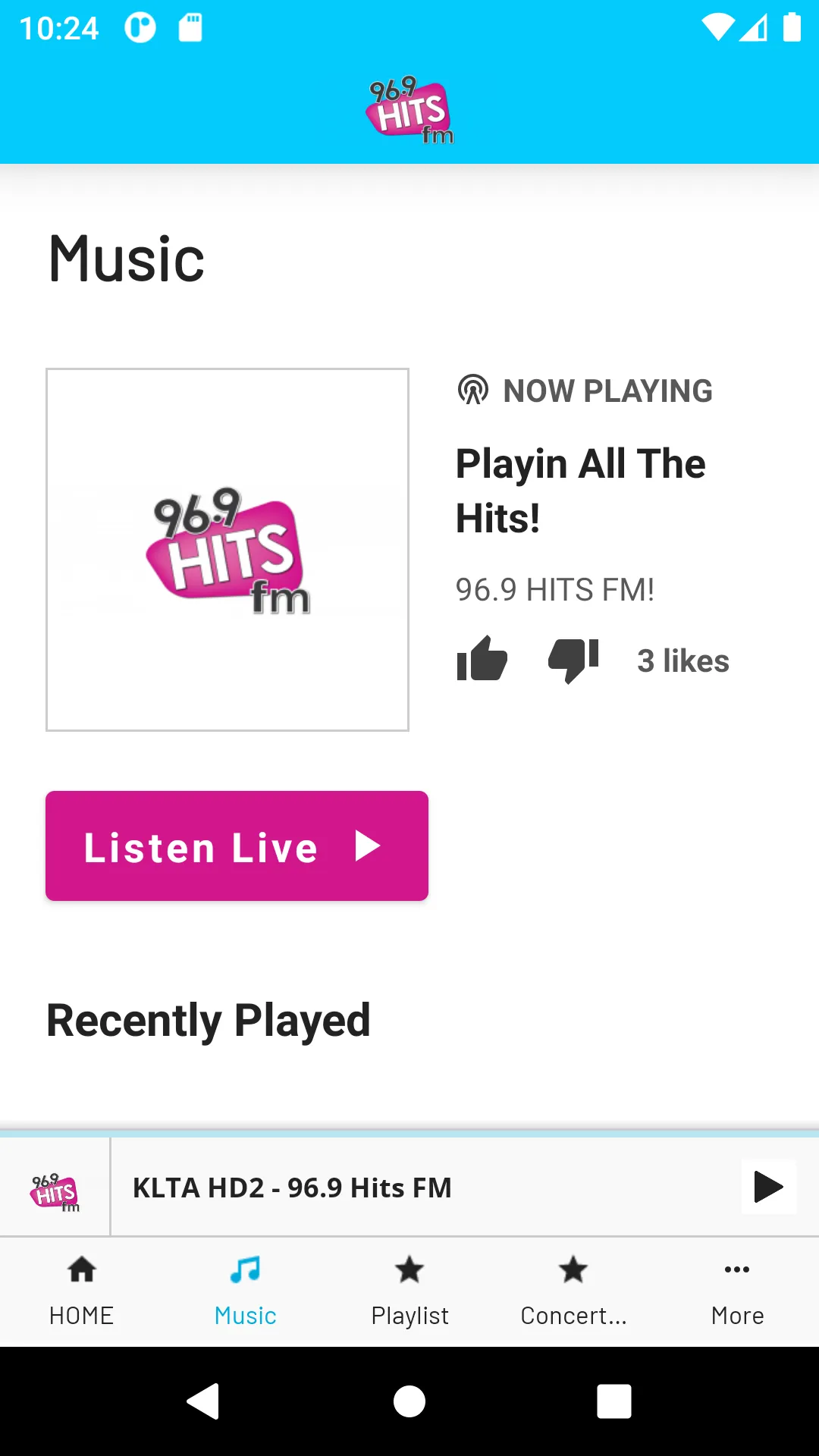 96.9 Hits FM | Indus Appstore | Screenshot