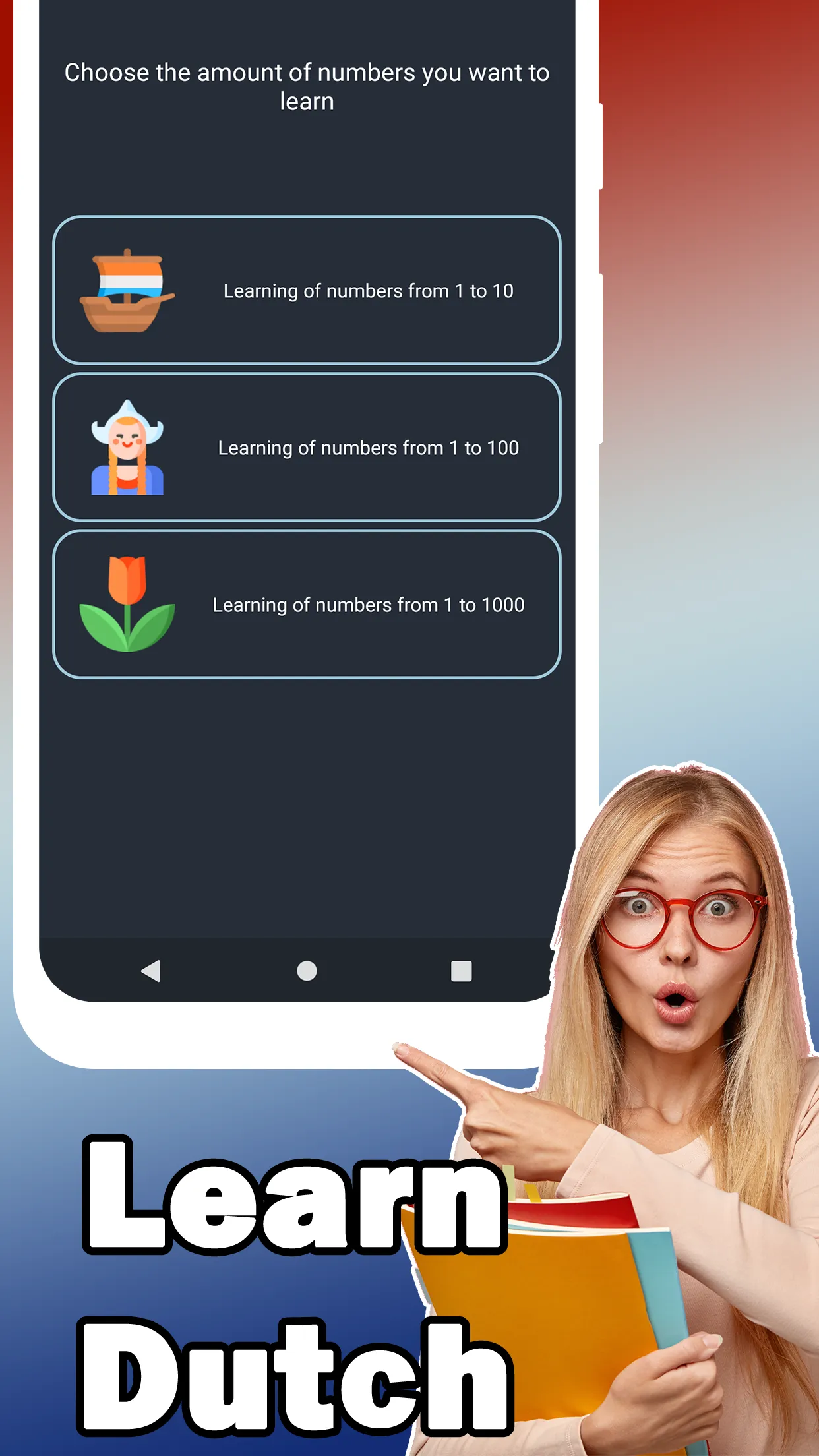 Numbers in Dutch language | Indus Appstore | Screenshot