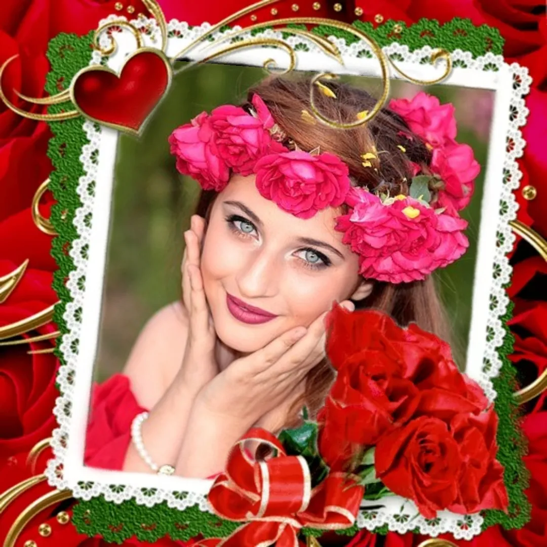 Rose Photo Frame | Indus Appstore | Screenshot