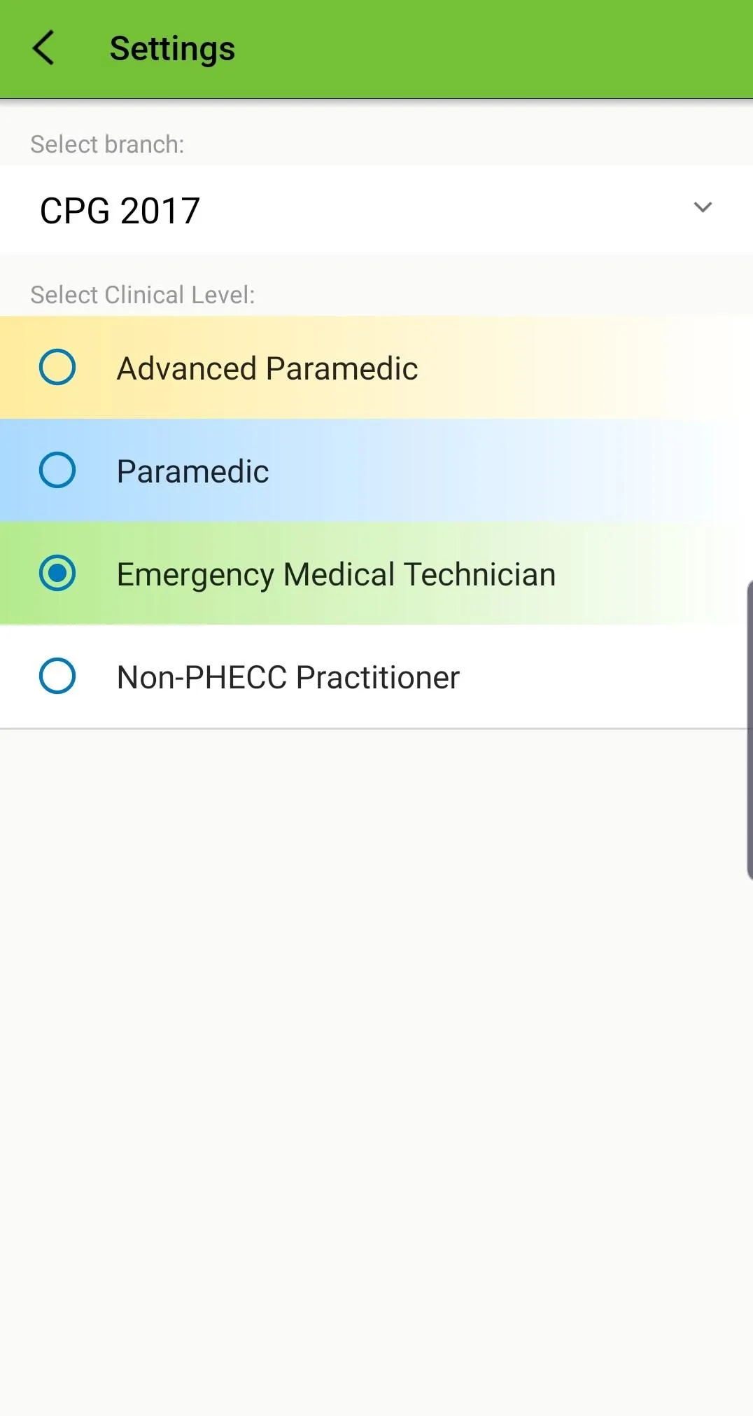 PHECC Field Guide | Indus Appstore | Screenshot