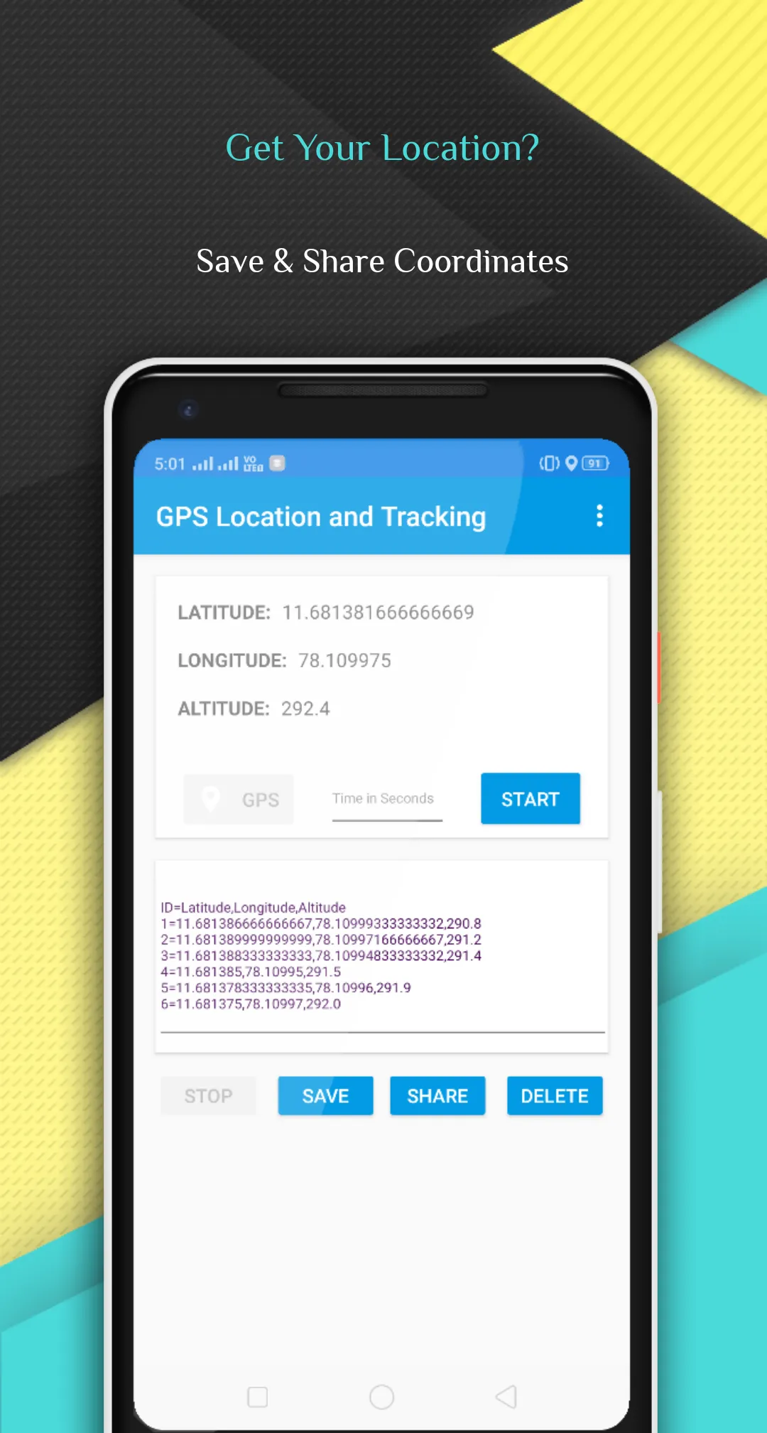 GPS Location - Get Coordinates | Indus Appstore | Screenshot