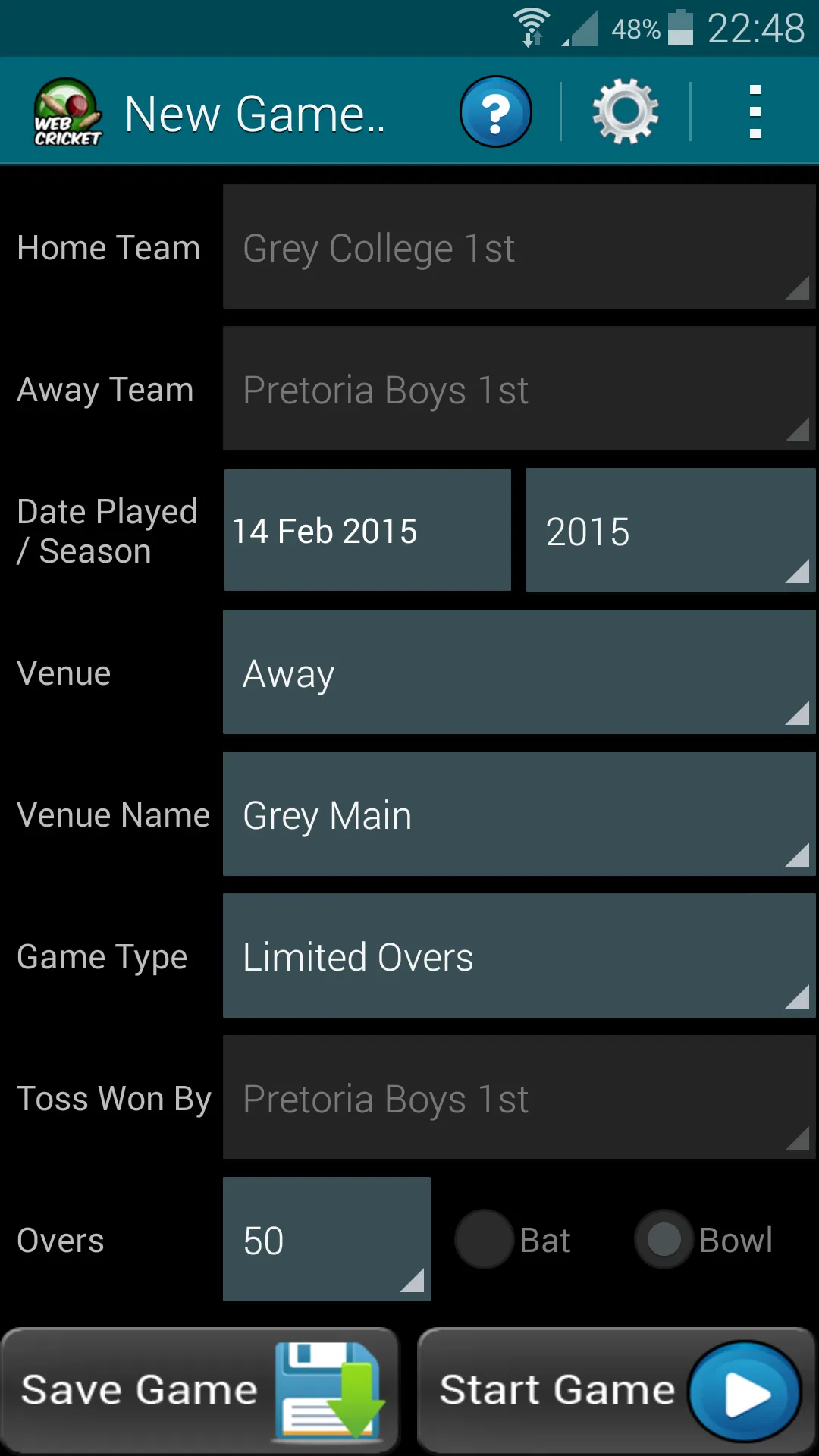 WebCricket | Indus Appstore | Screenshot