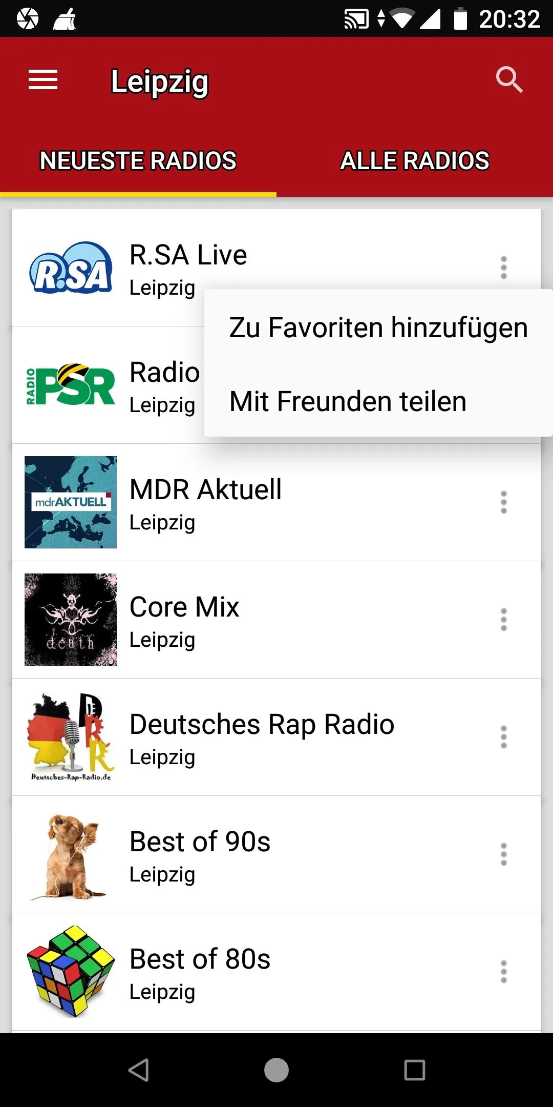 Radiosender aus Leipzig | Indus Appstore | Screenshot