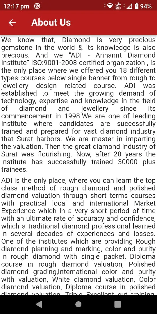 Veer Diamond Institute | Indus Appstore | Screenshot