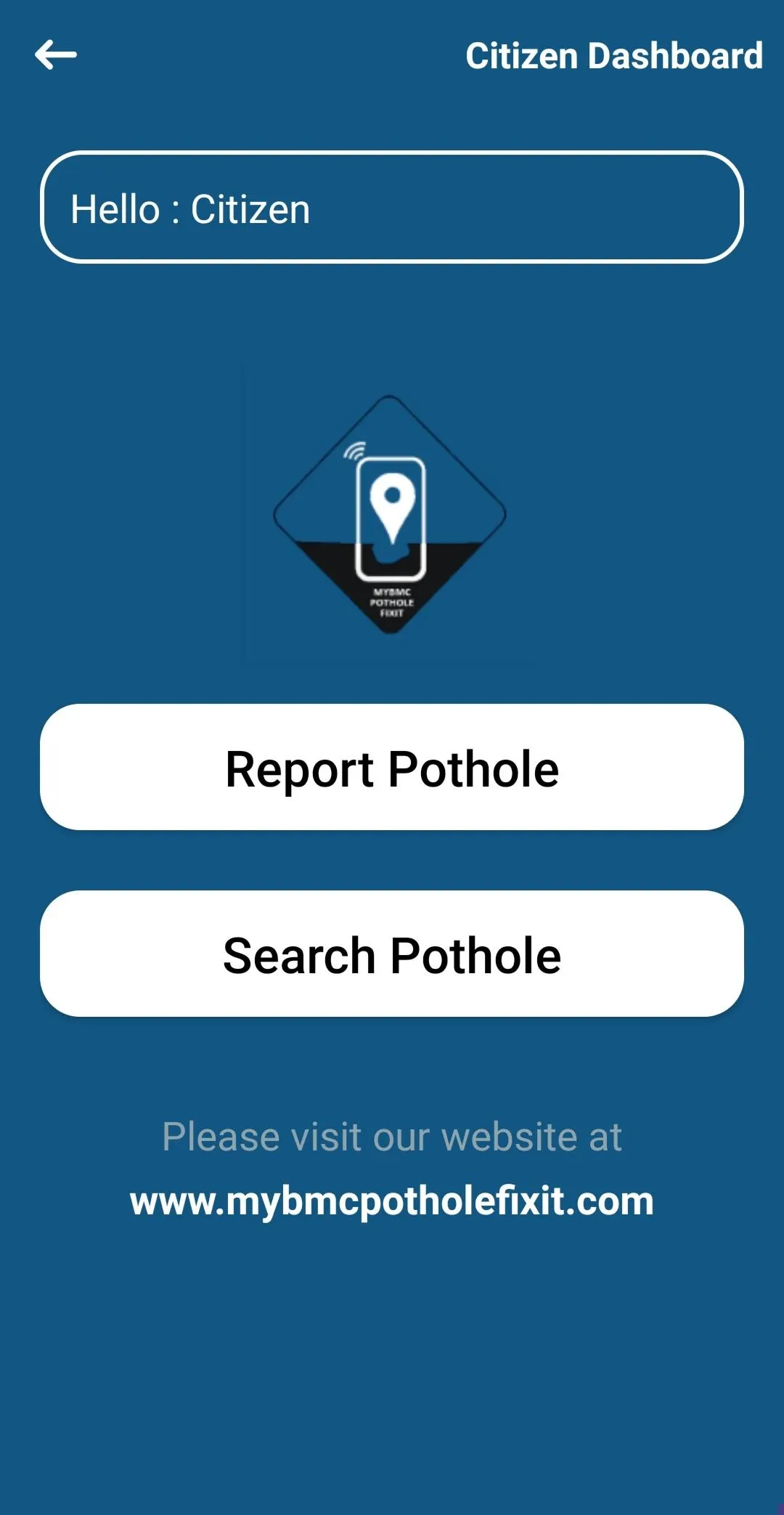 MyBMC Pothole FixIt | Indus Appstore | Screenshot