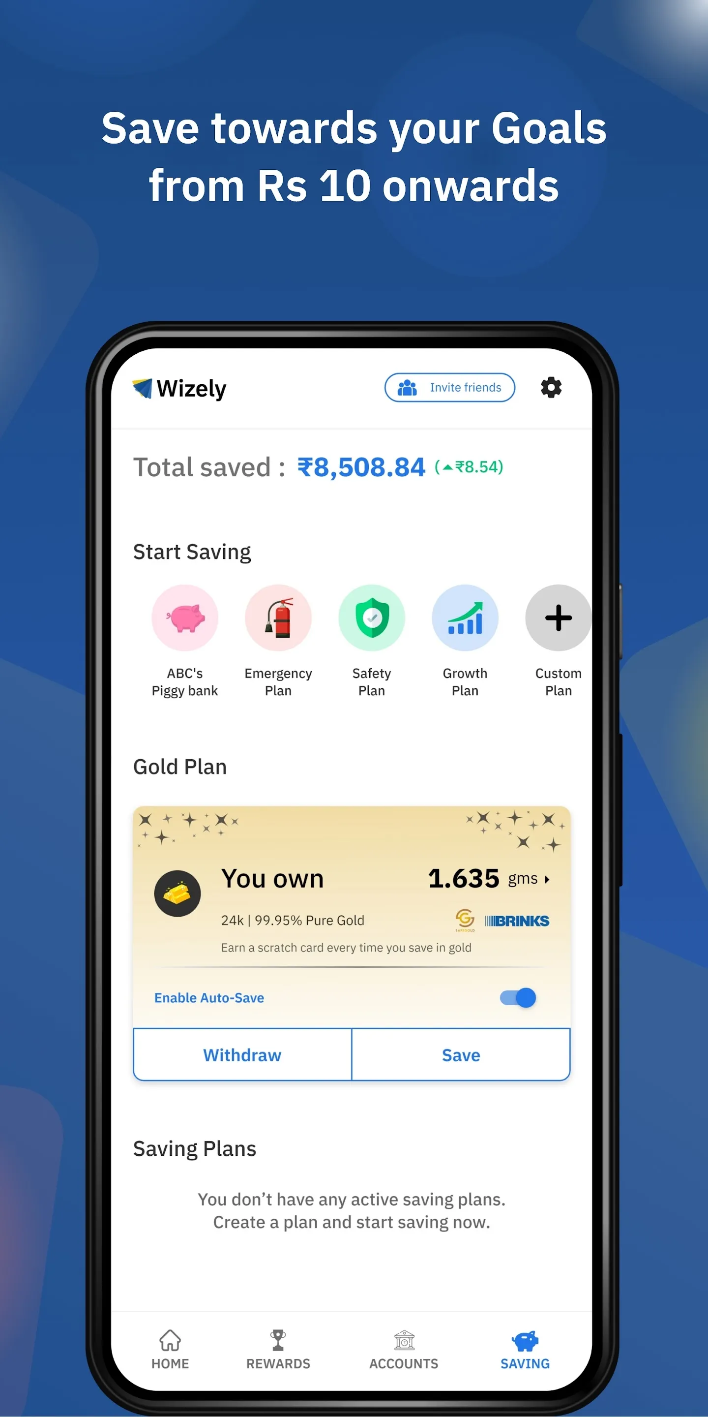 Save Daily With Wizely | Indus Appstore | Screenshot