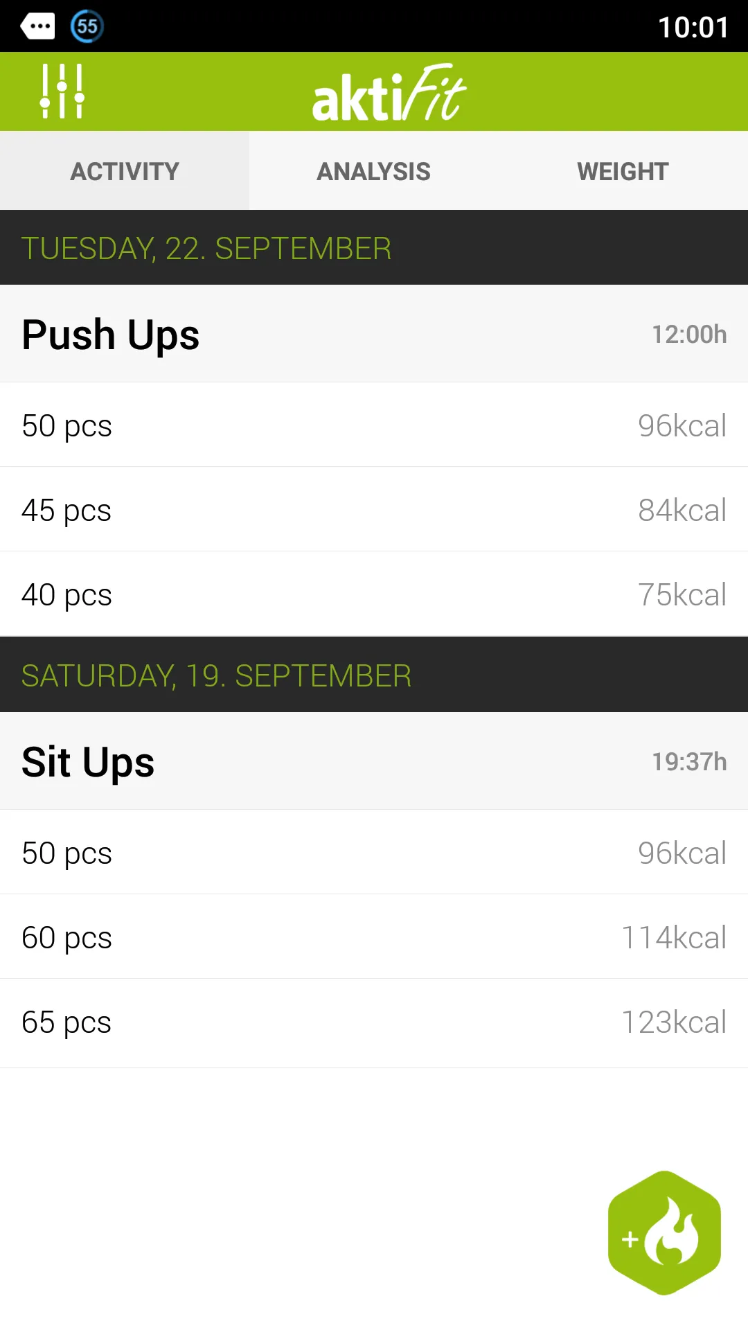 Simple Workout Log - aktiFit | Indus Appstore | Screenshot