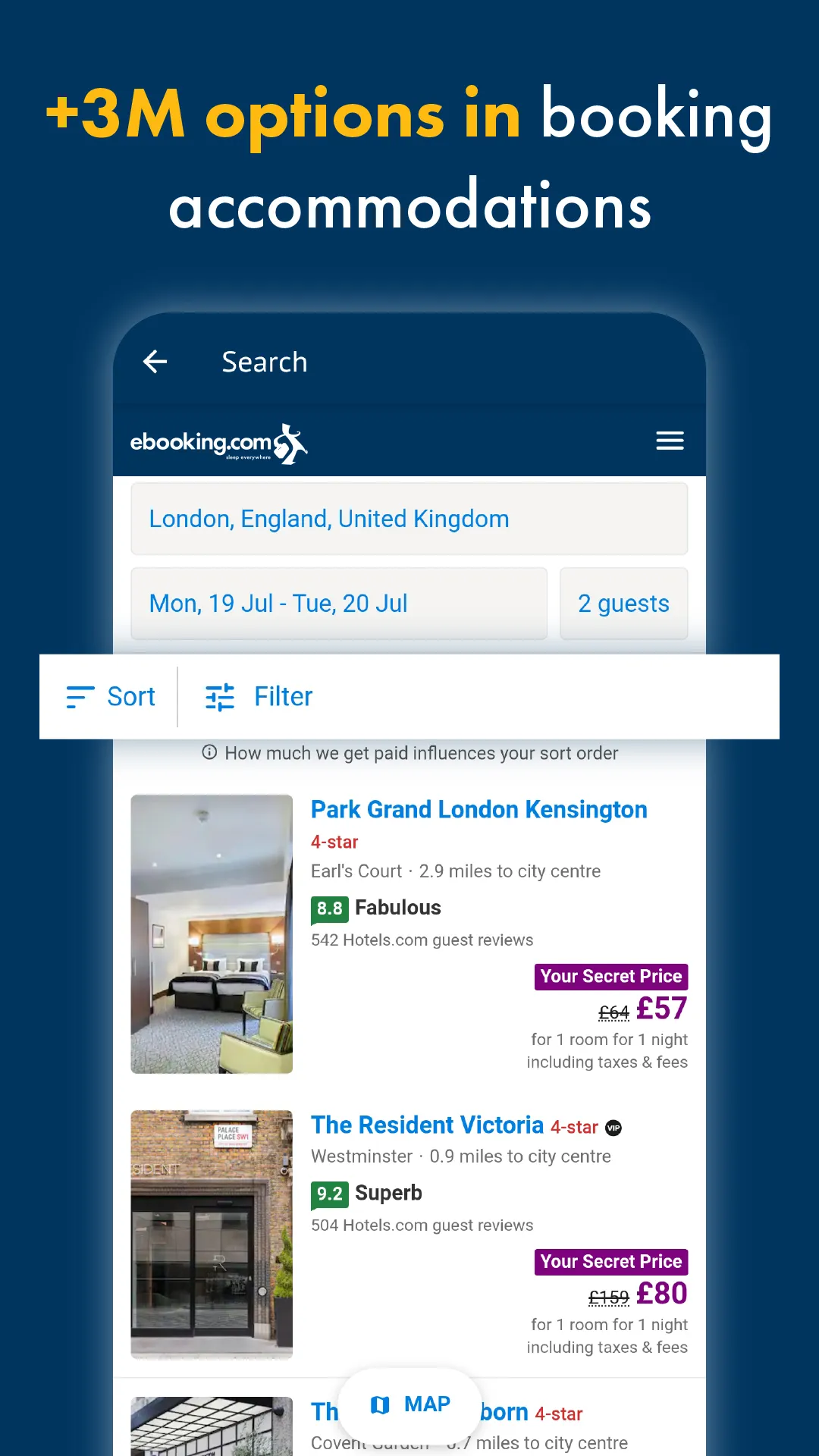 Booking Hotels with eBooking | Indus Appstore | Screenshot