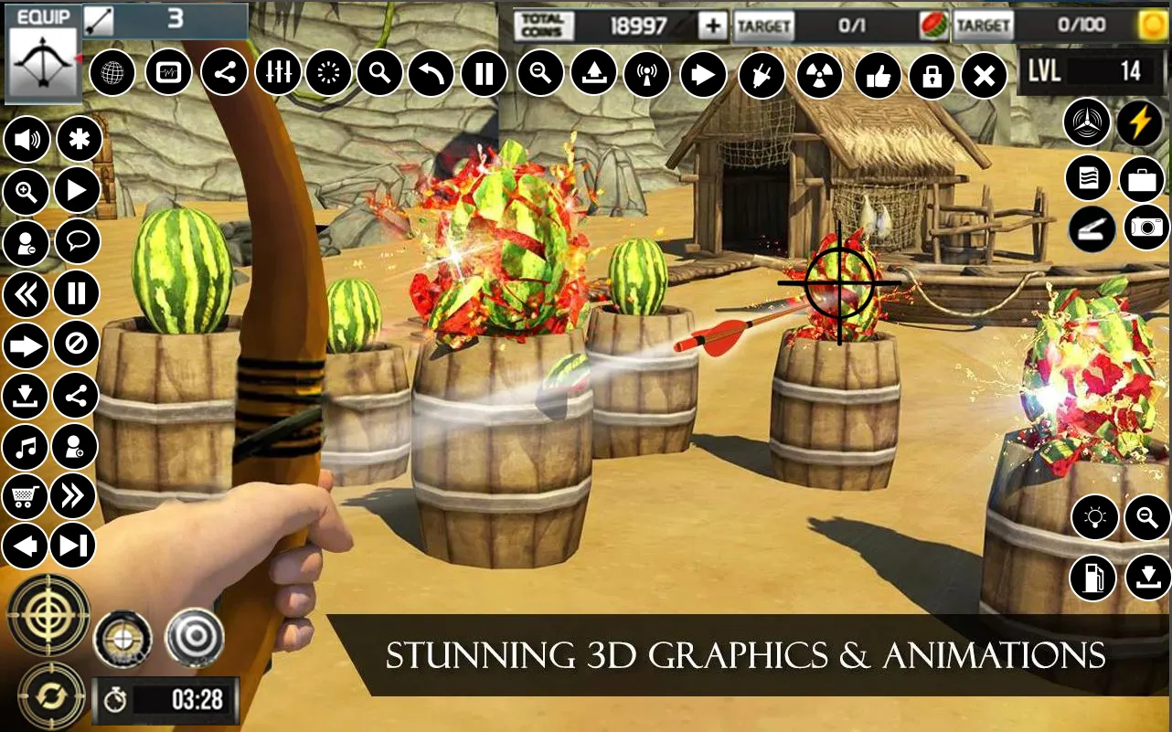 Watermelon Archery Games 3D | Indus Appstore | Screenshot