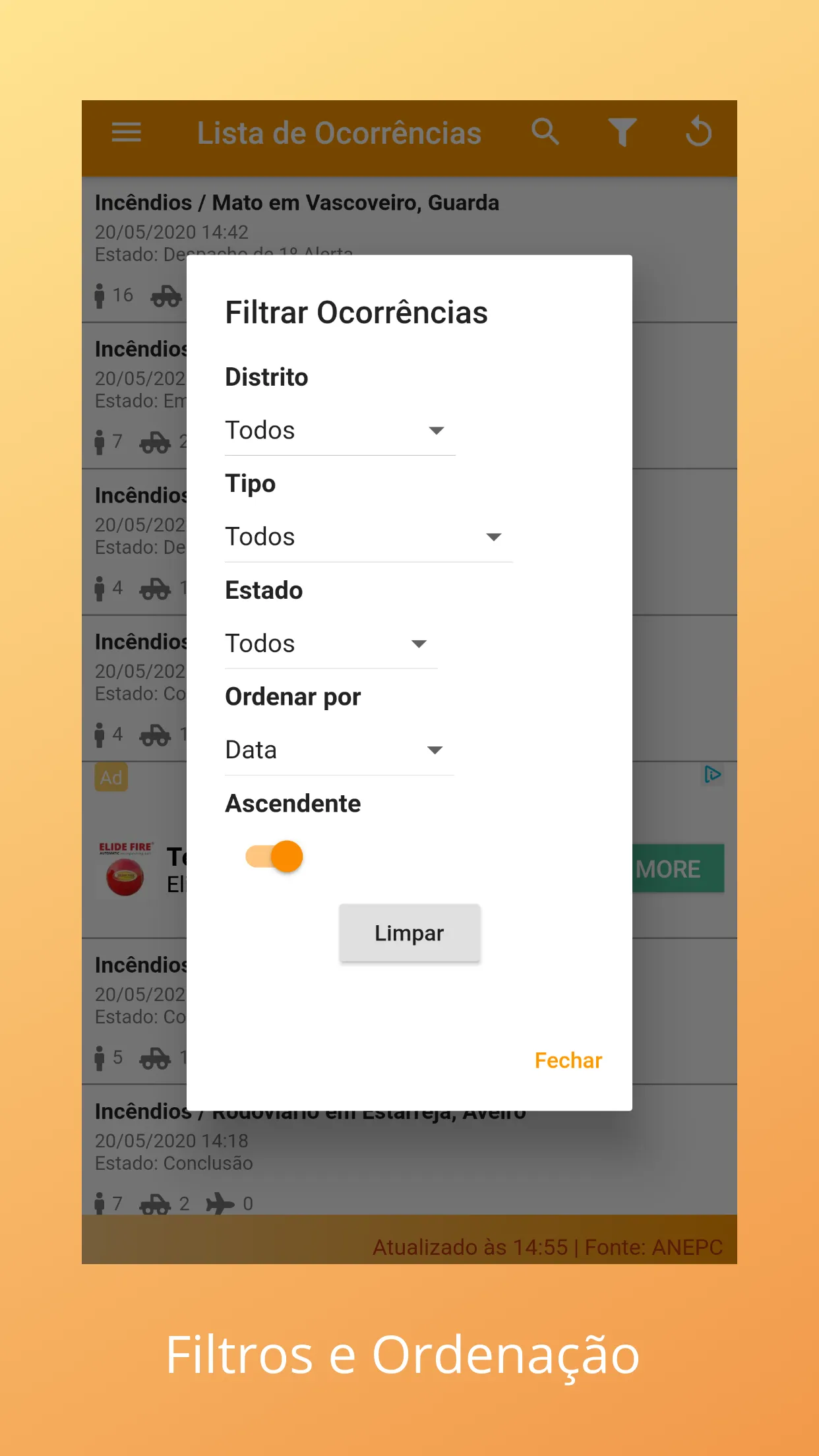 Ocorrências Ativas | Indus Appstore | Screenshot