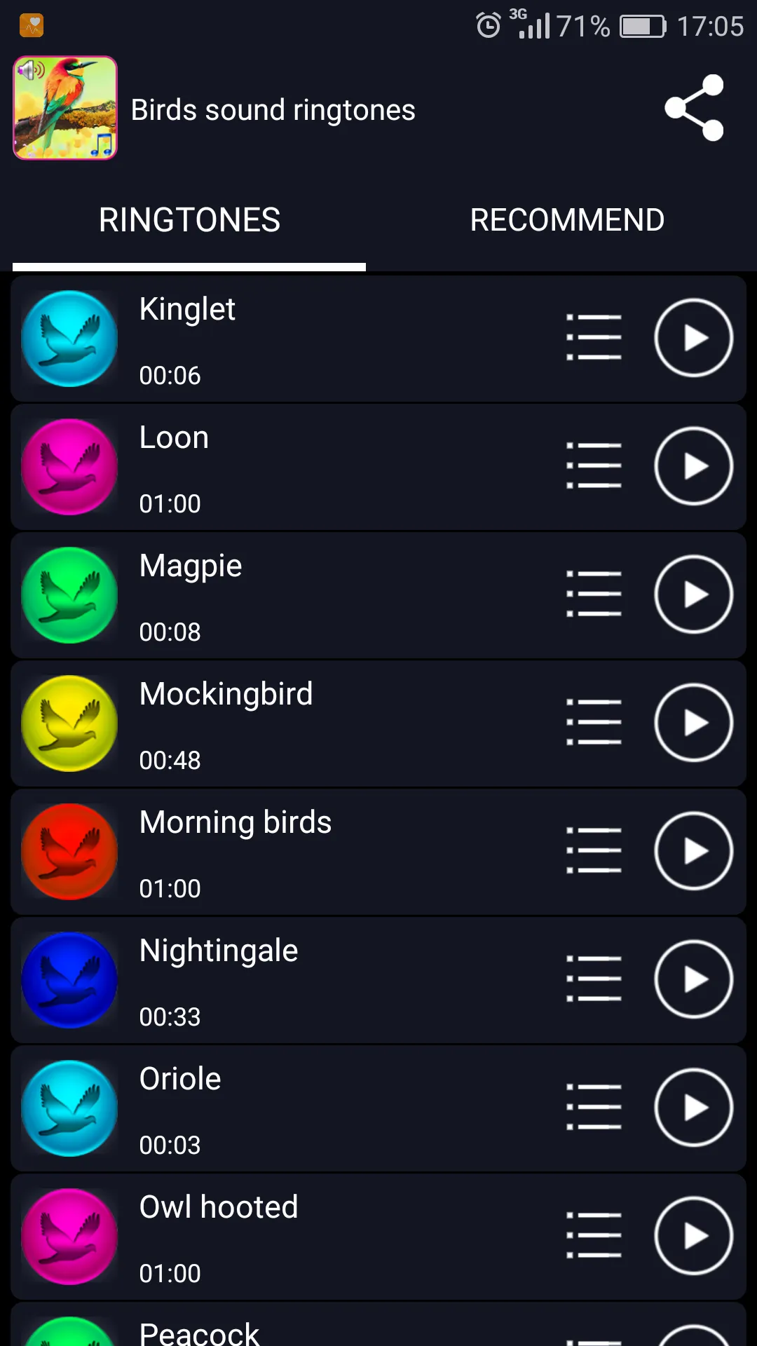 Birds Sound Ringtones | Indus Appstore | Screenshot