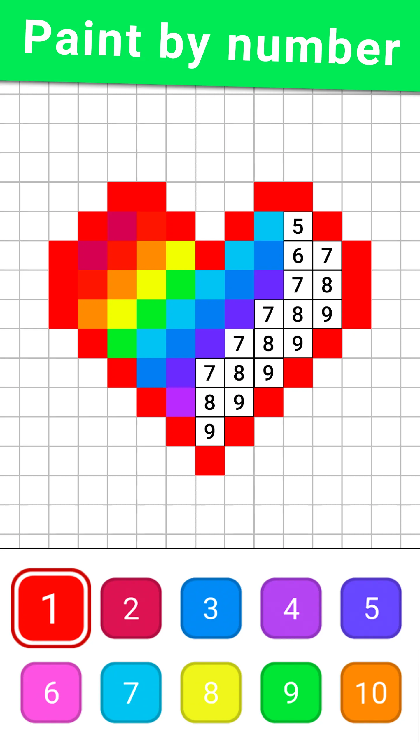 Painting Pixels by Numbers | Indus Appstore | Screenshot