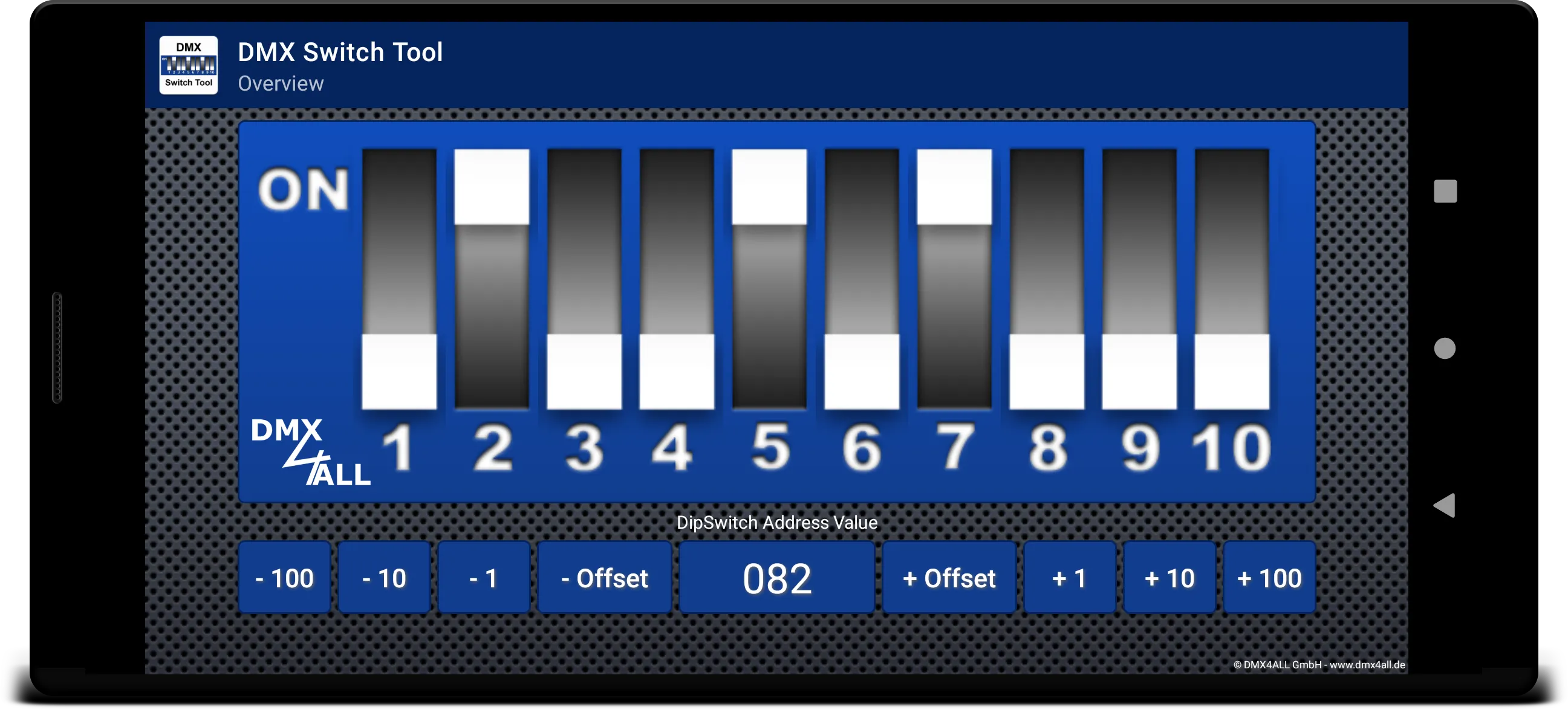 DMX Switch Tool | Indus Appstore | Screenshot