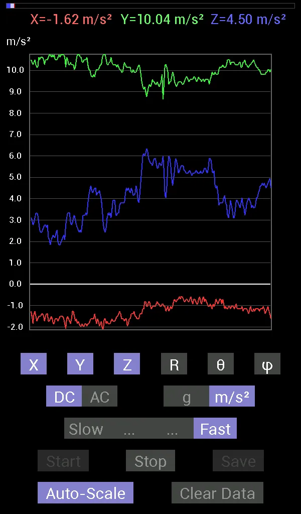 Accelerometer Meter | Indus Appstore | Screenshot