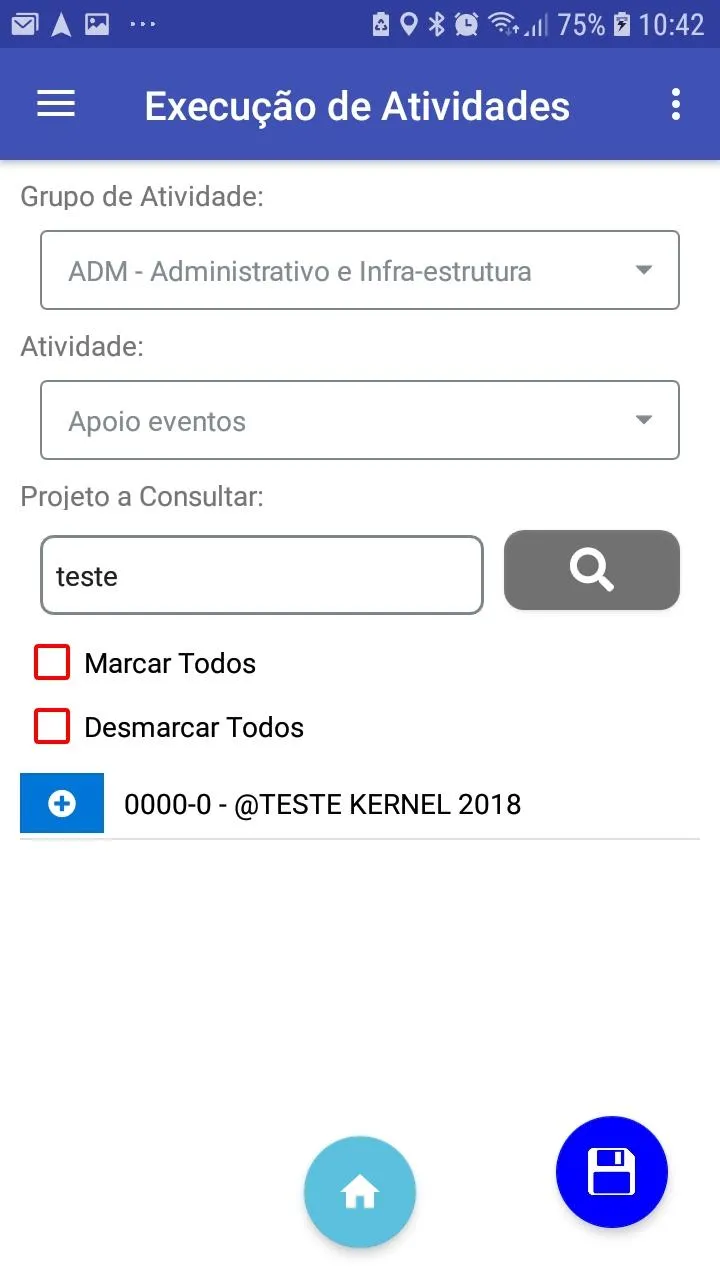 SAGI - Execução de Atividades | Indus Appstore | Screenshot