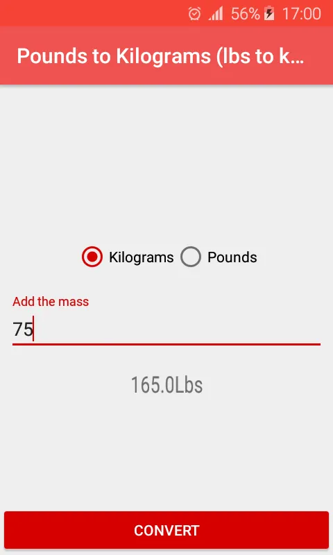 Mega converter - Lbs to kg | Indus Appstore | Screenshot