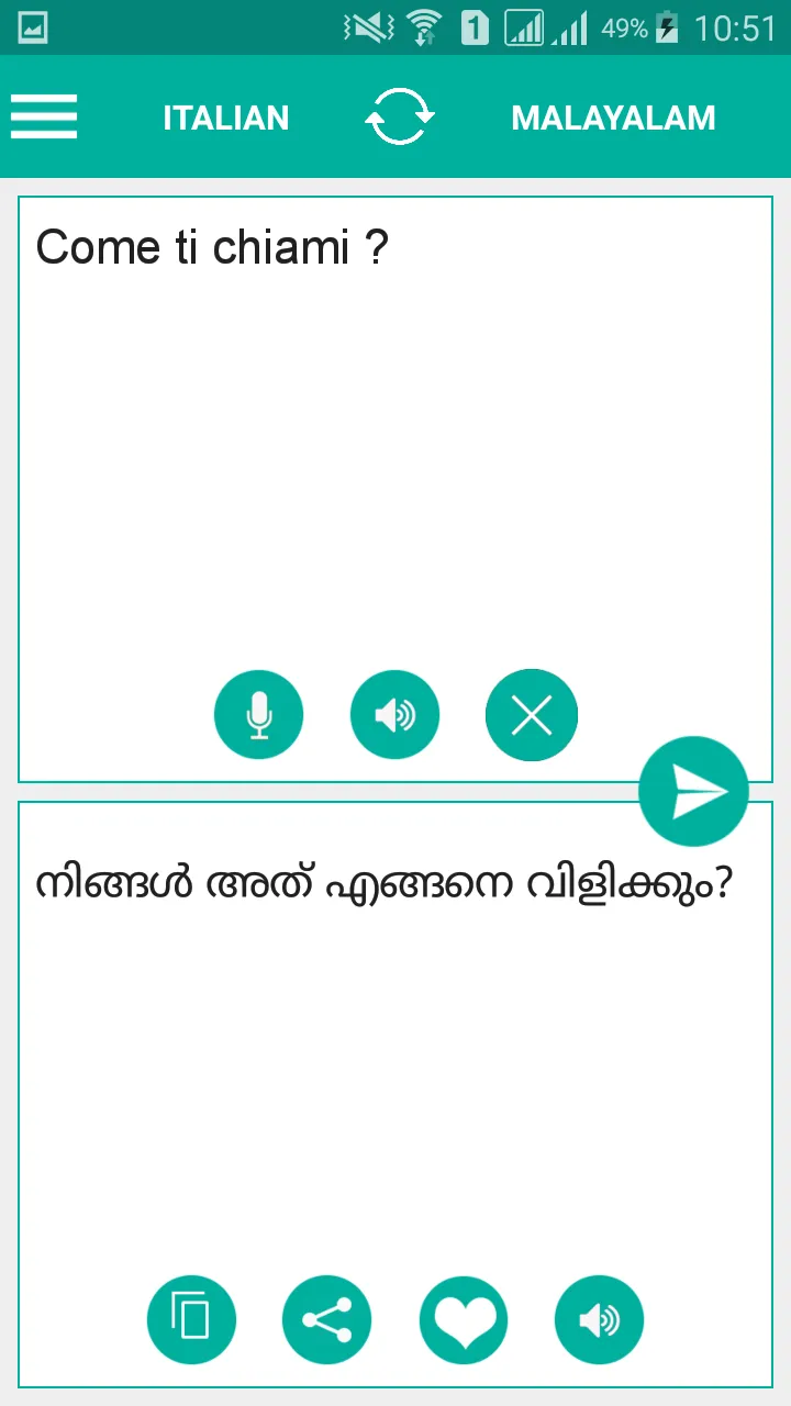 Malayalam Italian Translator | Indus Appstore | Screenshot