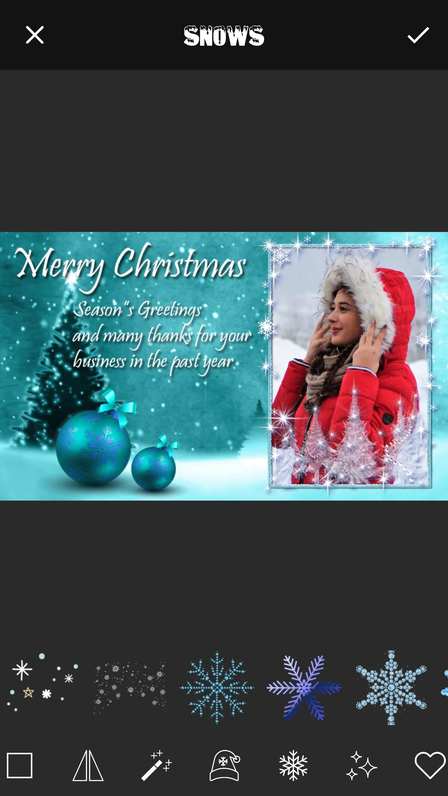 Christmas Cards Maker | Indus Appstore | Screenshot