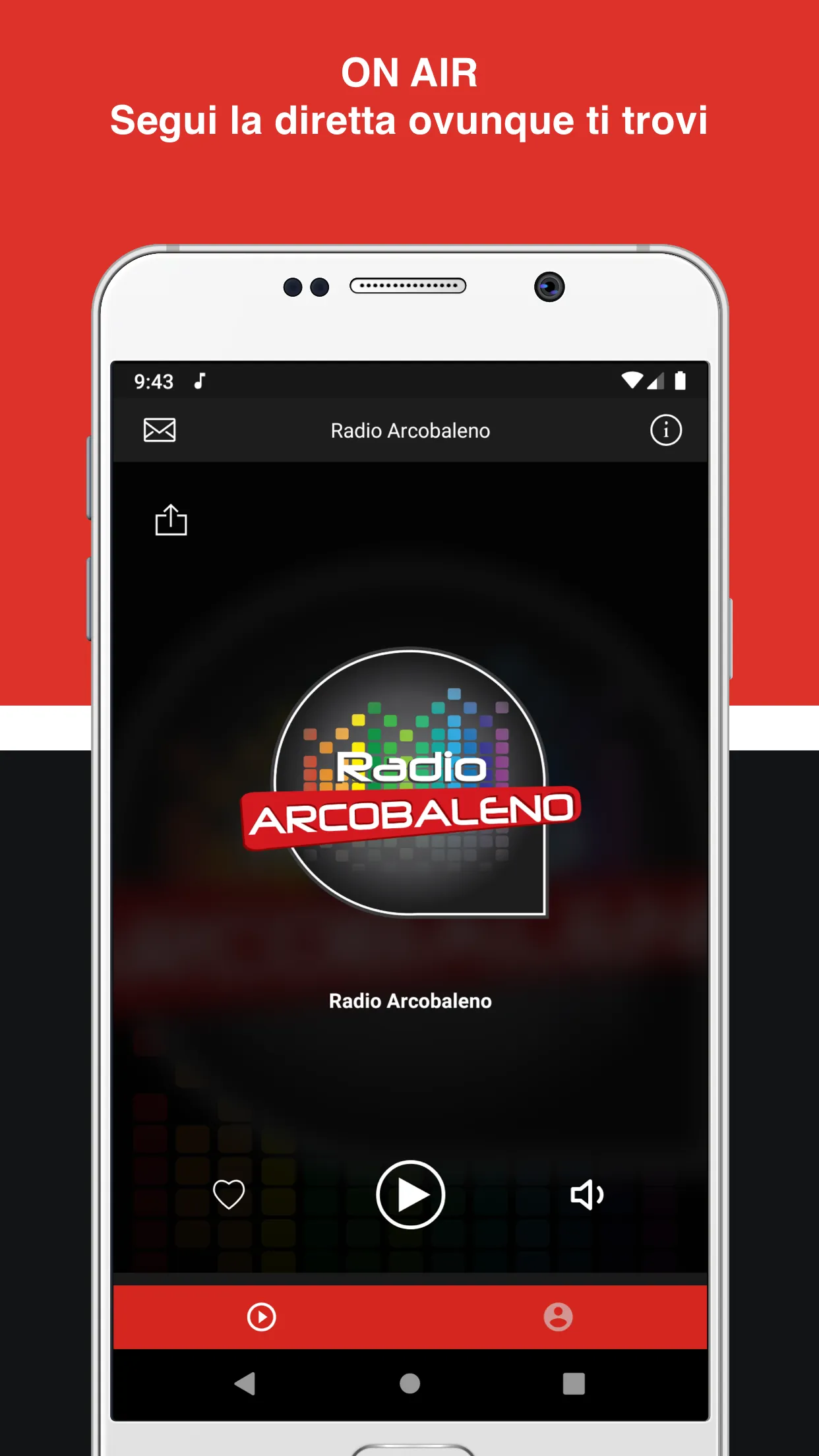 Radio Arcobaleno - Info&Music | Indus Appstore | Screenshot