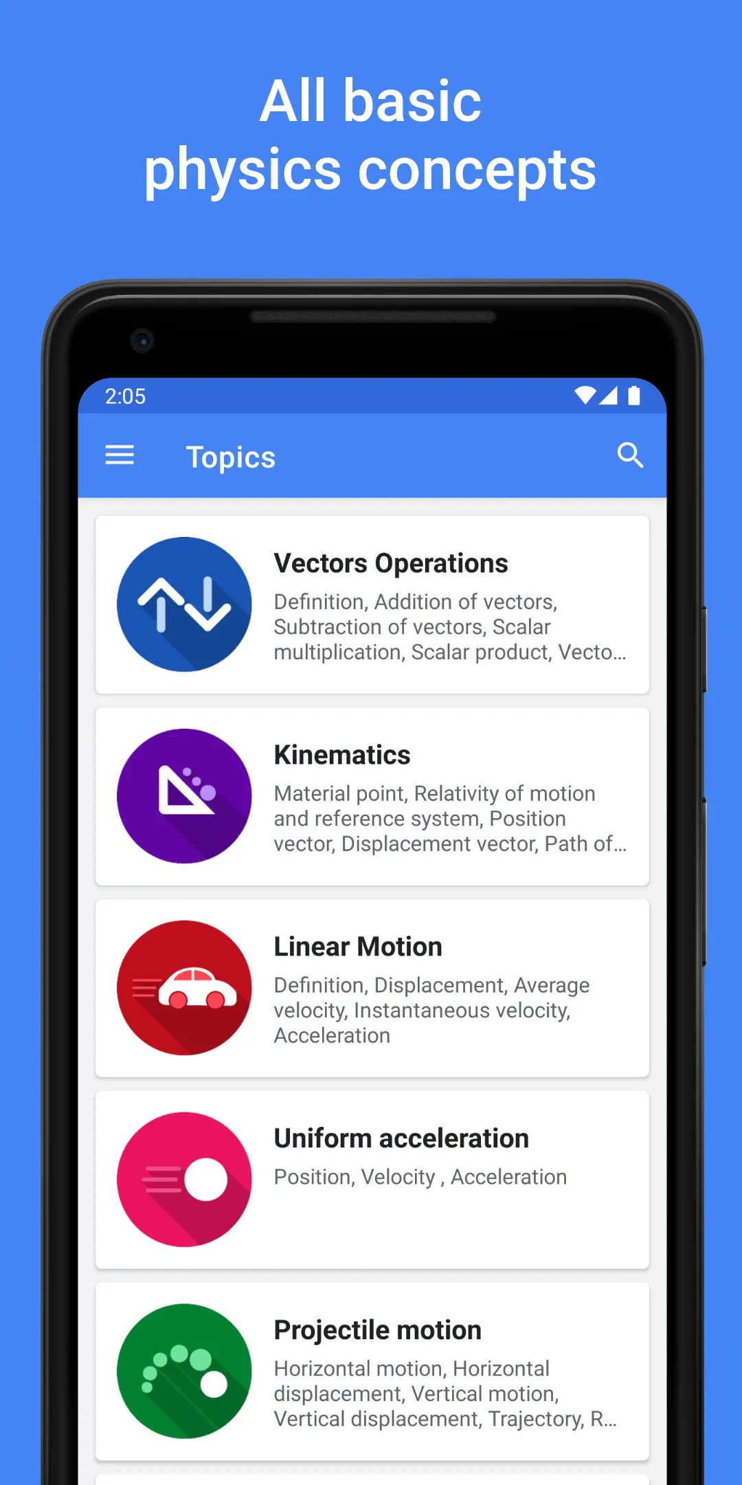 Physics Pro - Notes & Formulas | Indus Appstore | Screenshot