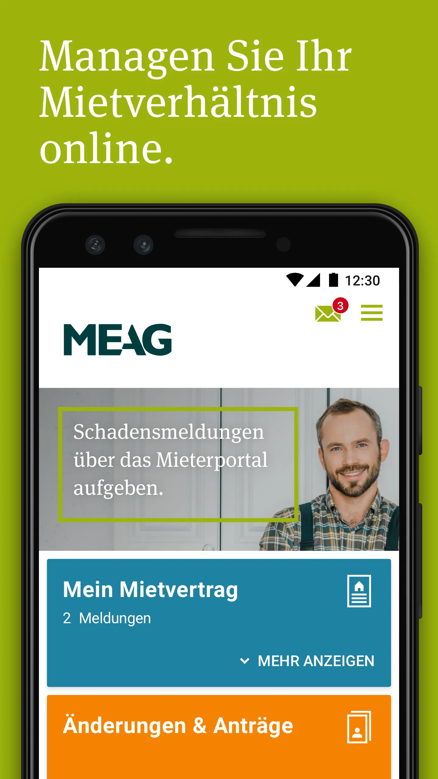 MEAG Mieterportal | Indus Appstore | Screenshot