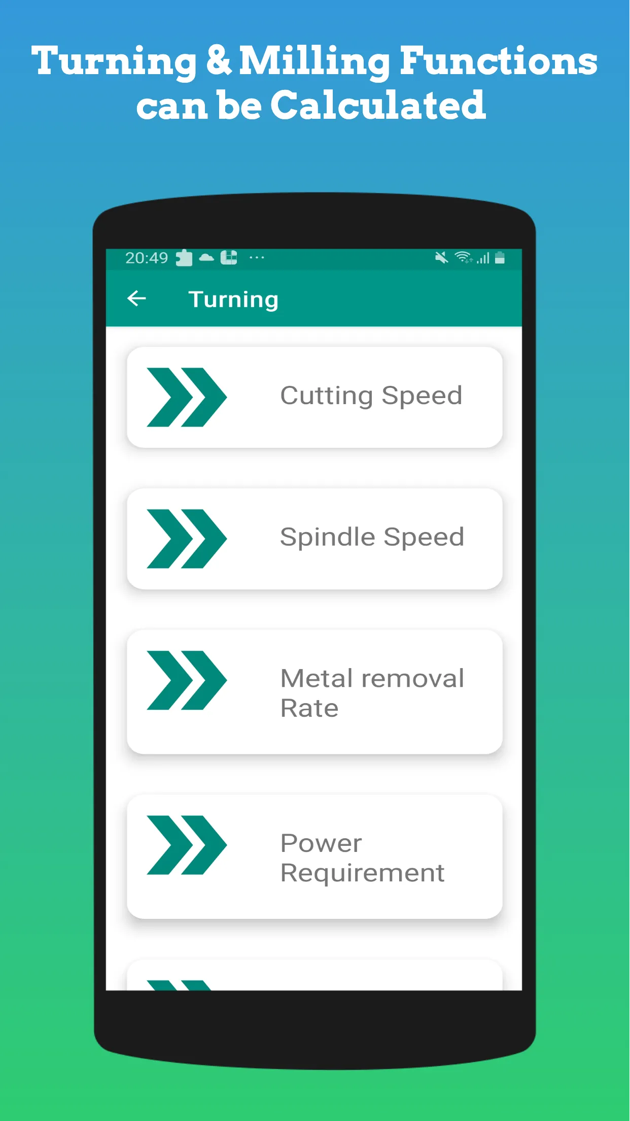 Engineering Machining Calculat | Indus Appstore | Screenshot