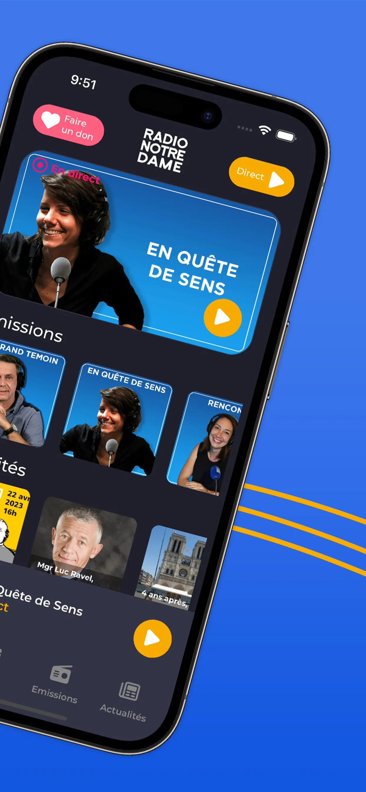 Radio Notre Dame - 100.7 FM | Indus Appstore | Screenshot