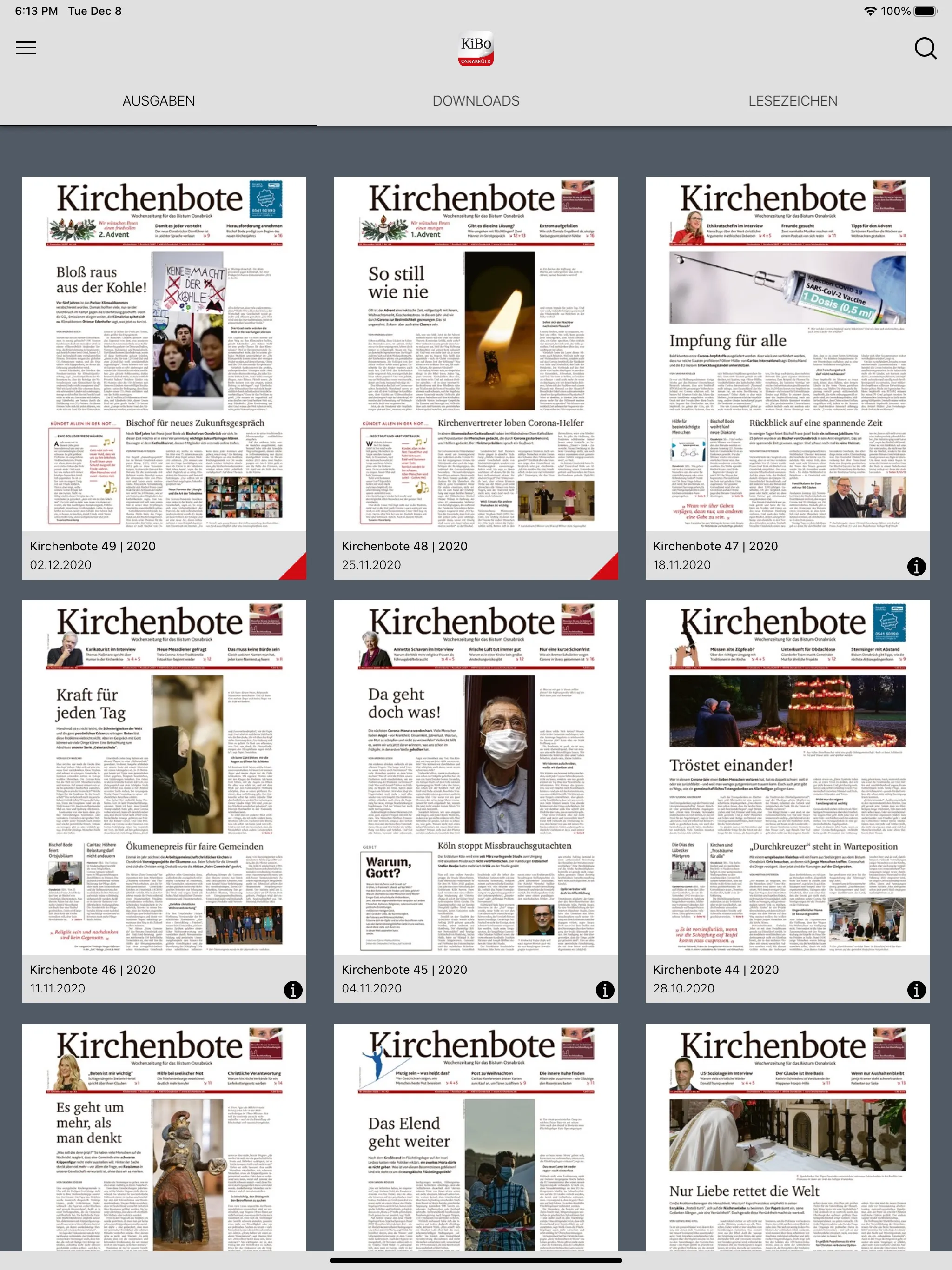 Kirchenbote | Indus Appstore | Screenshot