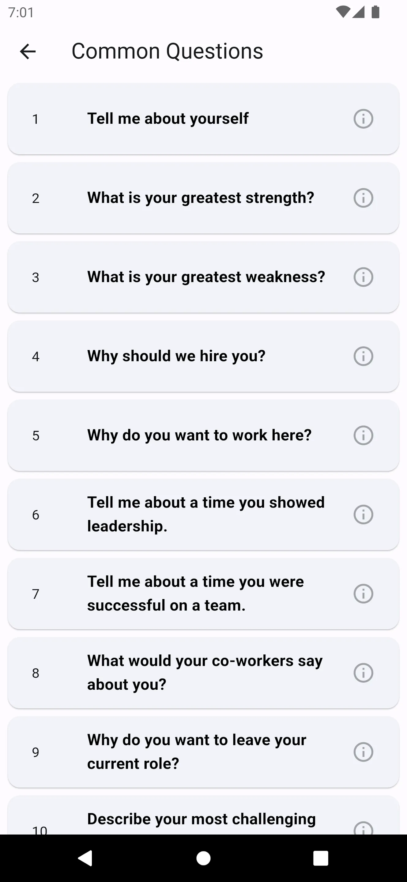 Flutter Interview Practice | Indus Appstore | Screenshot