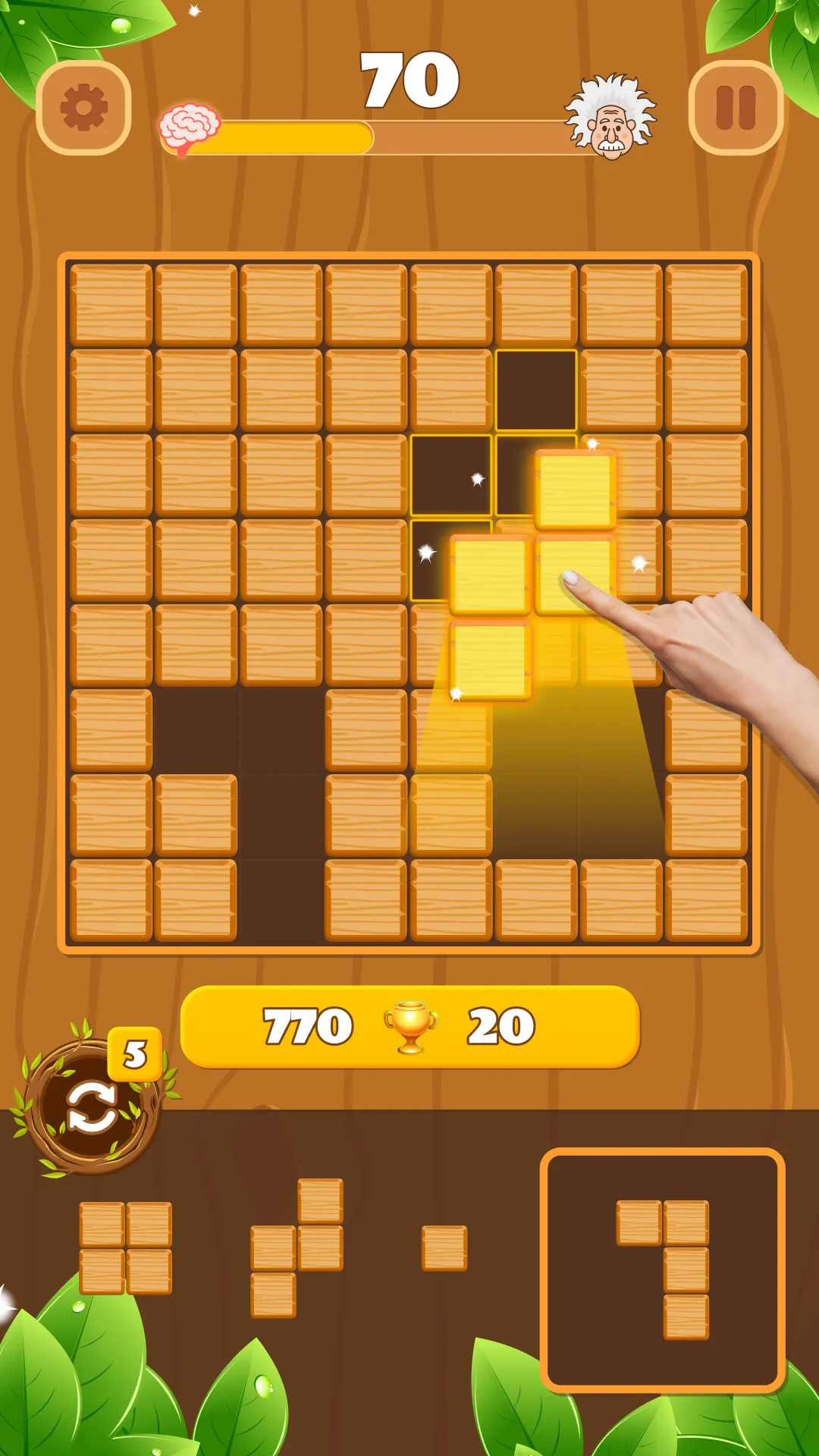 Woody Block Puzzle: Wood Game | Indus Appstore | Screenshot