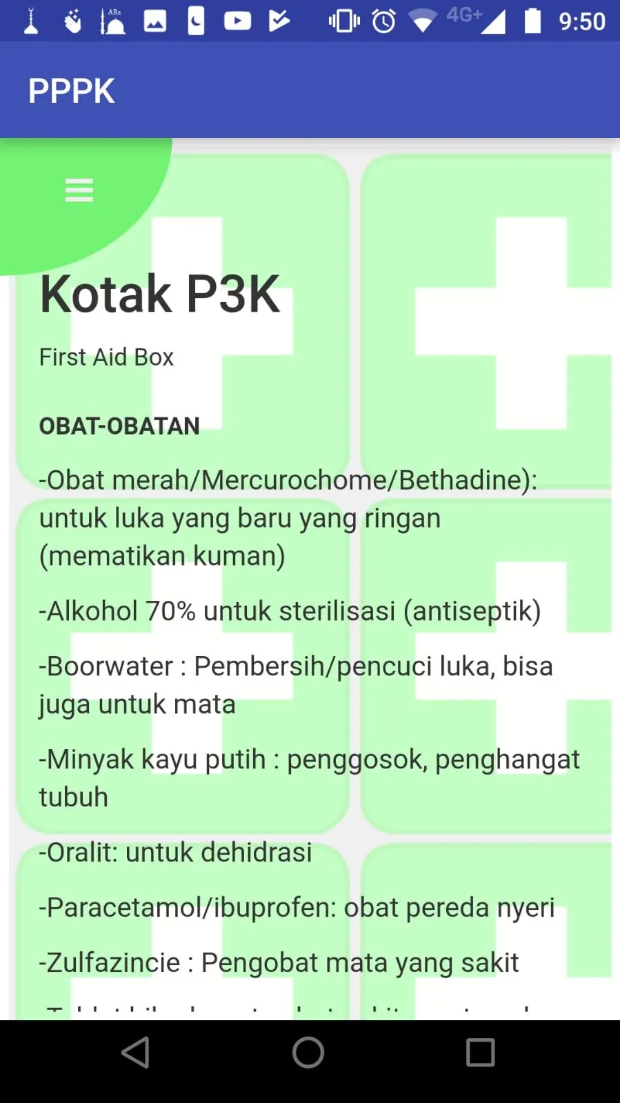 Panduan P3K Lengkap | Indus Appstore | Screenshot