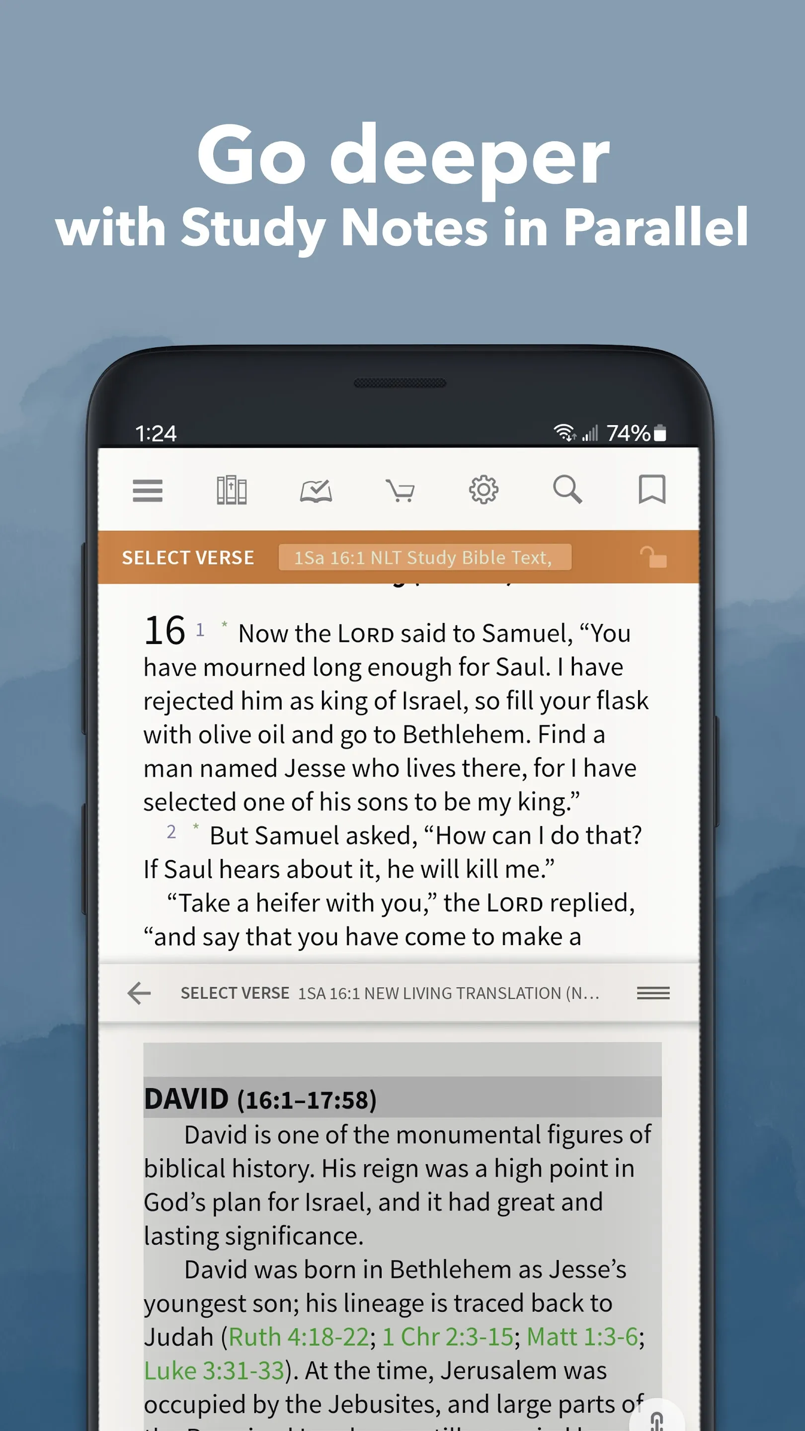 NLT Bible App by Olive Tree | Indus Appstore | Screenshot