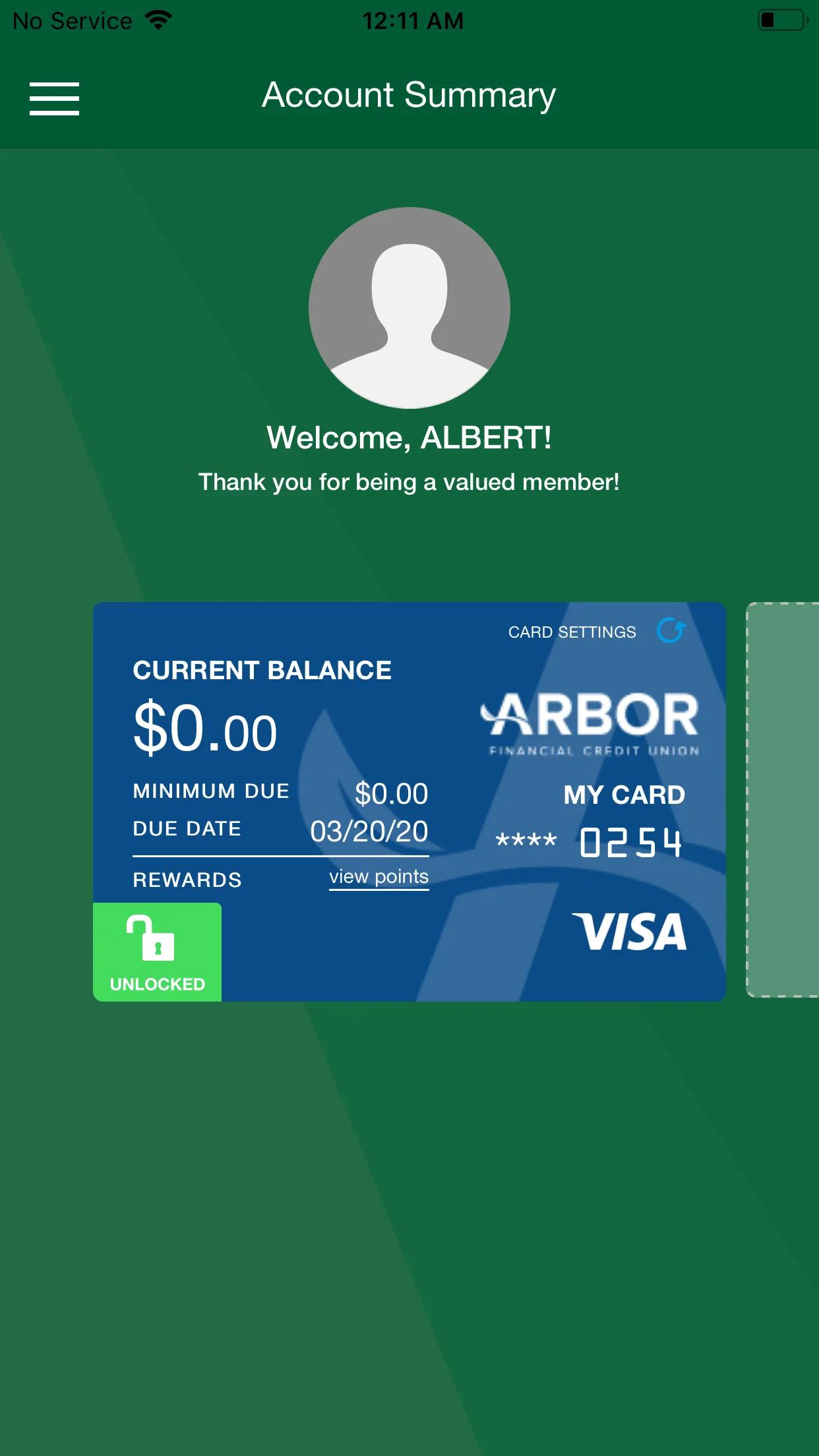 Arbor Financial Card Control | Indus Appstore | Screenshot