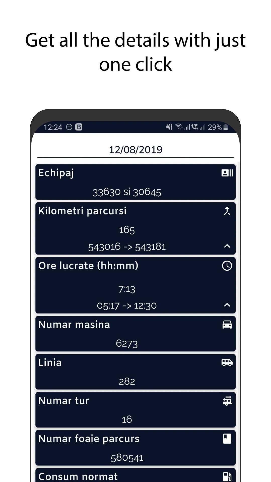 Drivers Data: Virtual logbook | Indus Appstore | Screenshot