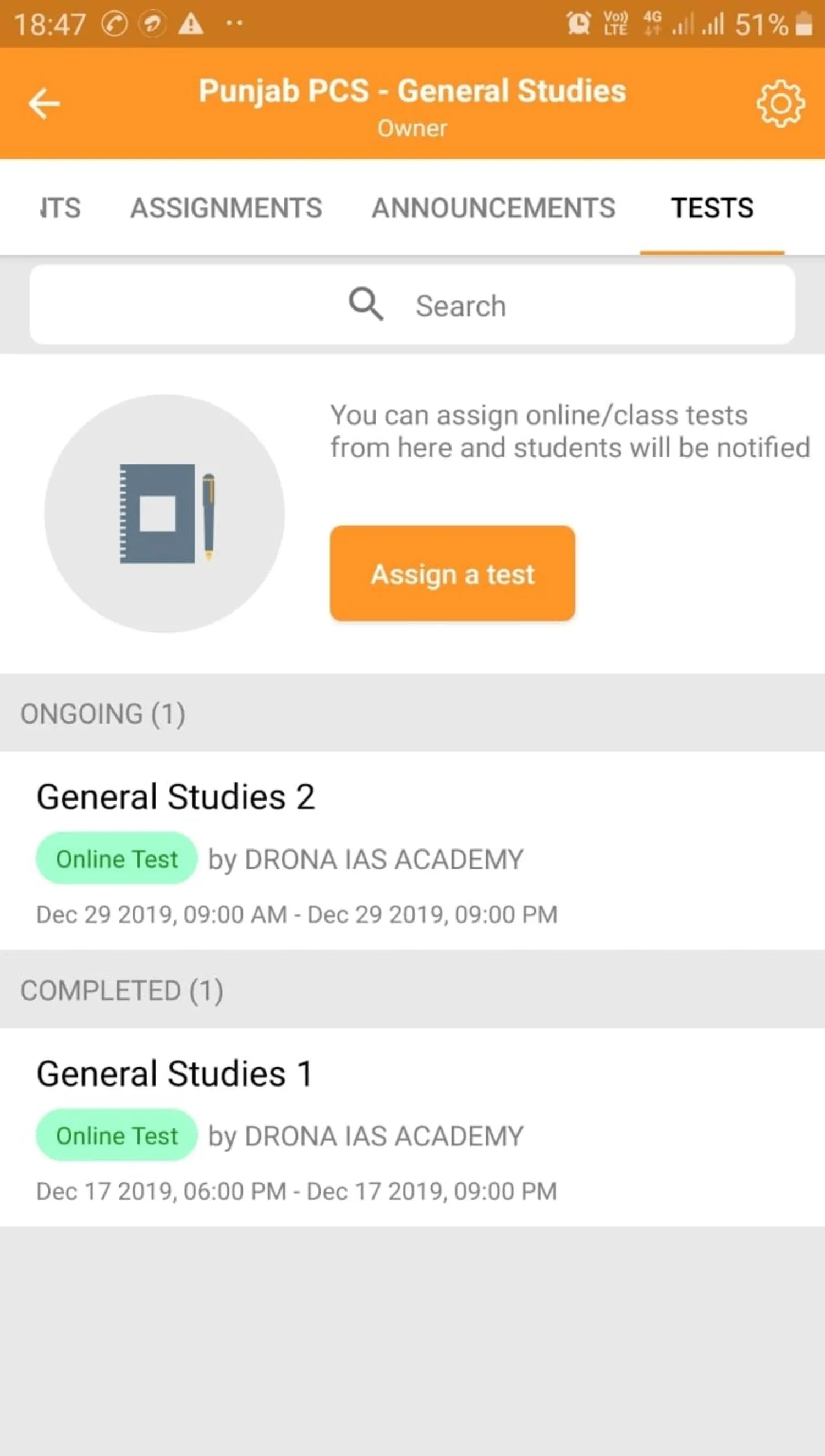 DRONA IAS ACADEMY | Indus Appstore | Screenshot