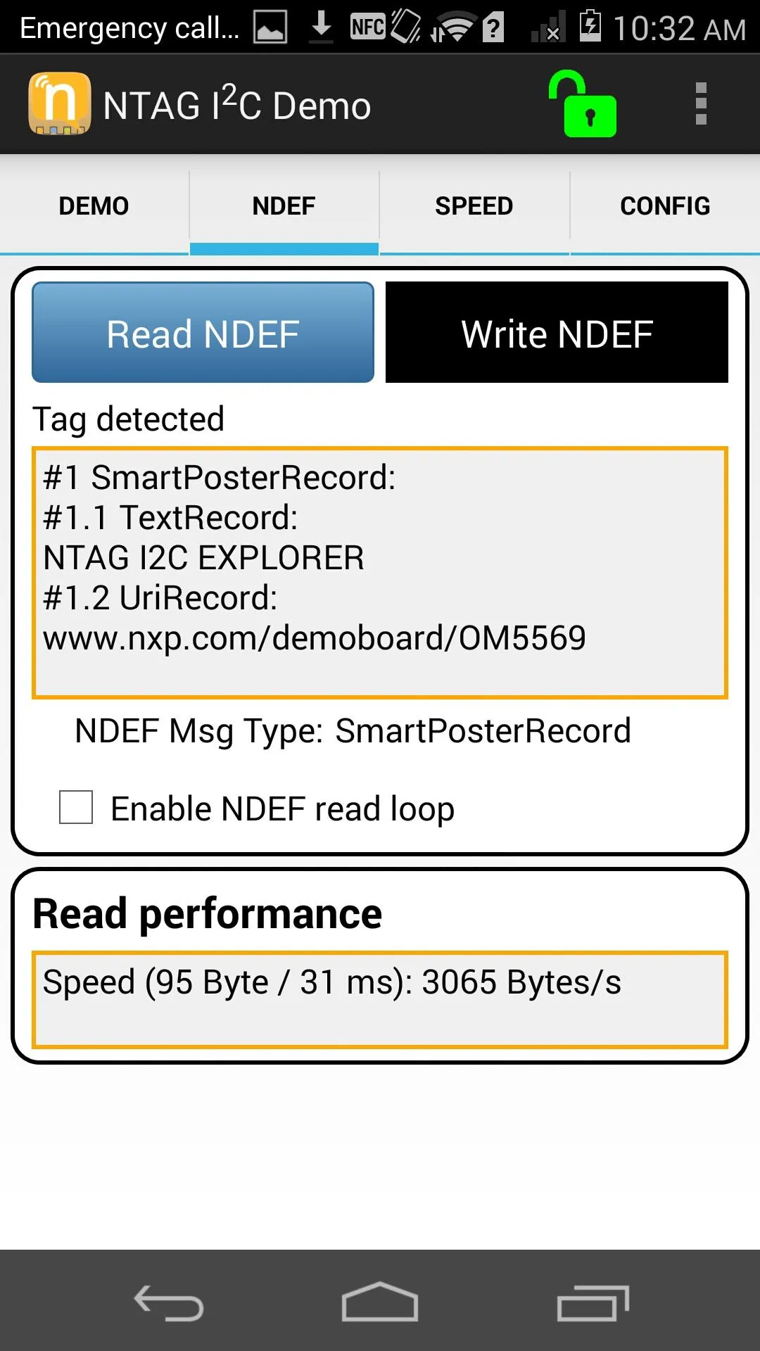 NTAG I2C Demoboard | Indus Appstore | Screenshot