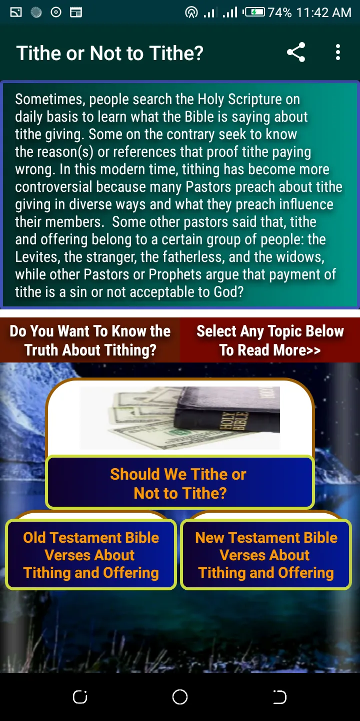 Tithe Teachings | Indus Appstore | Screenshot