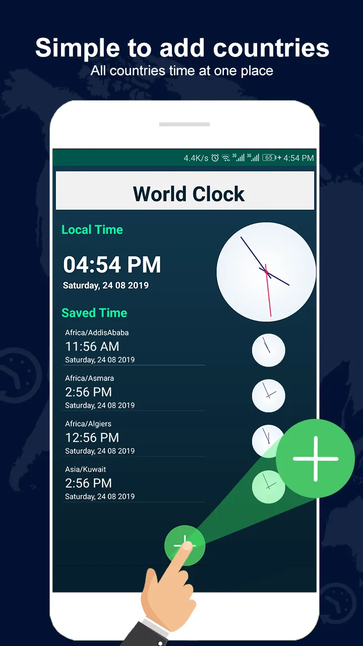 World clock and all countries  | Indus Appstore | Screenshot