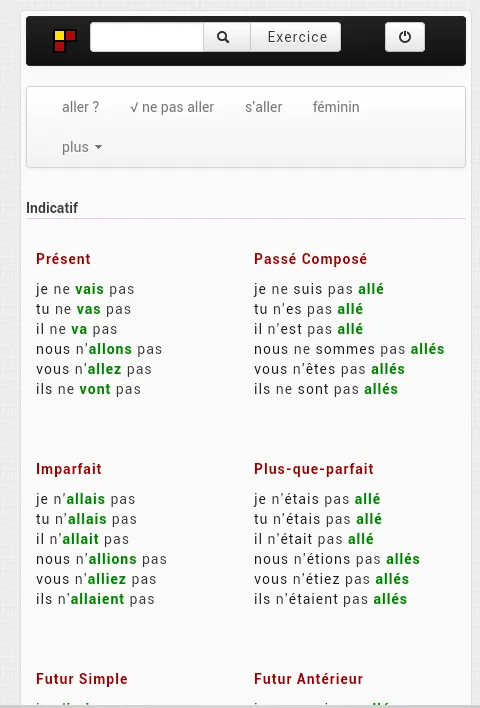 French Conjugation | Indus Appstore | Screenshot