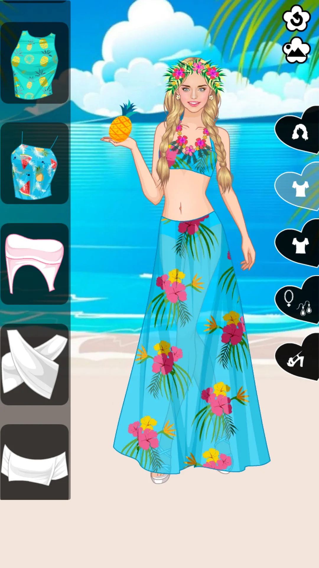 Floral Summer dress up game | Indus Appstore | Screenshot