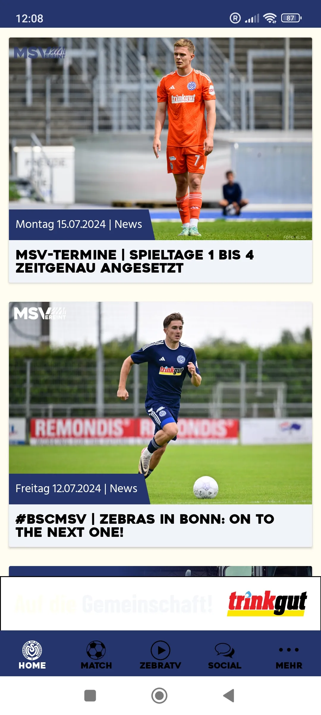 MSV Duisburg | Indus Appstore | Screenshot